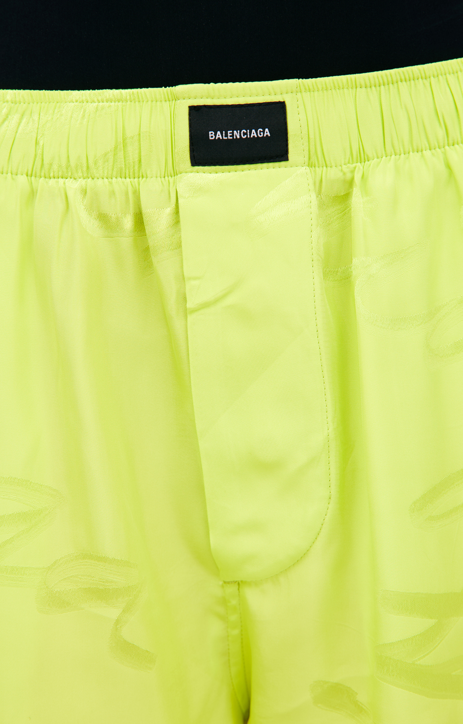 Balenciaga Green logo shorts