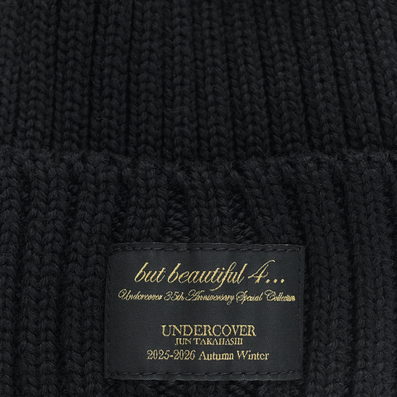 Buy Undercover women black logo beanie for $240 online on SV77