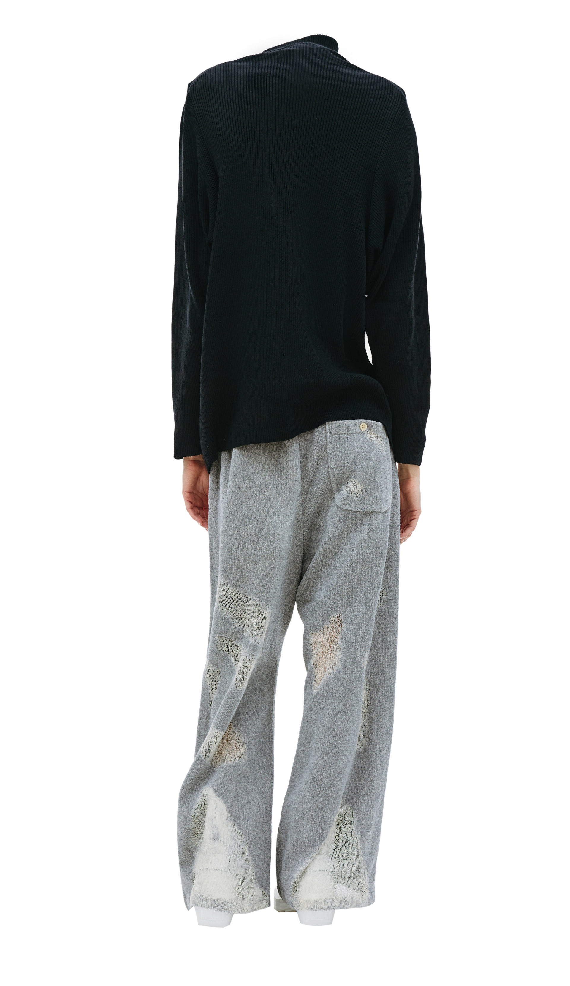 Doublet Black Invisible Turtleneck