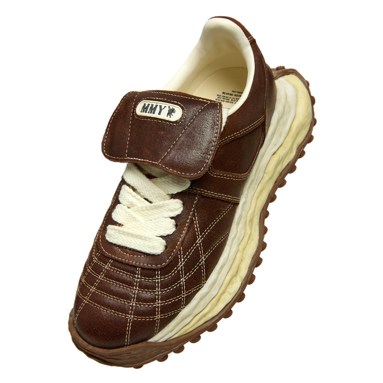Buy Maison Mihara Yasuhiro men brown scott og sneakers for $715