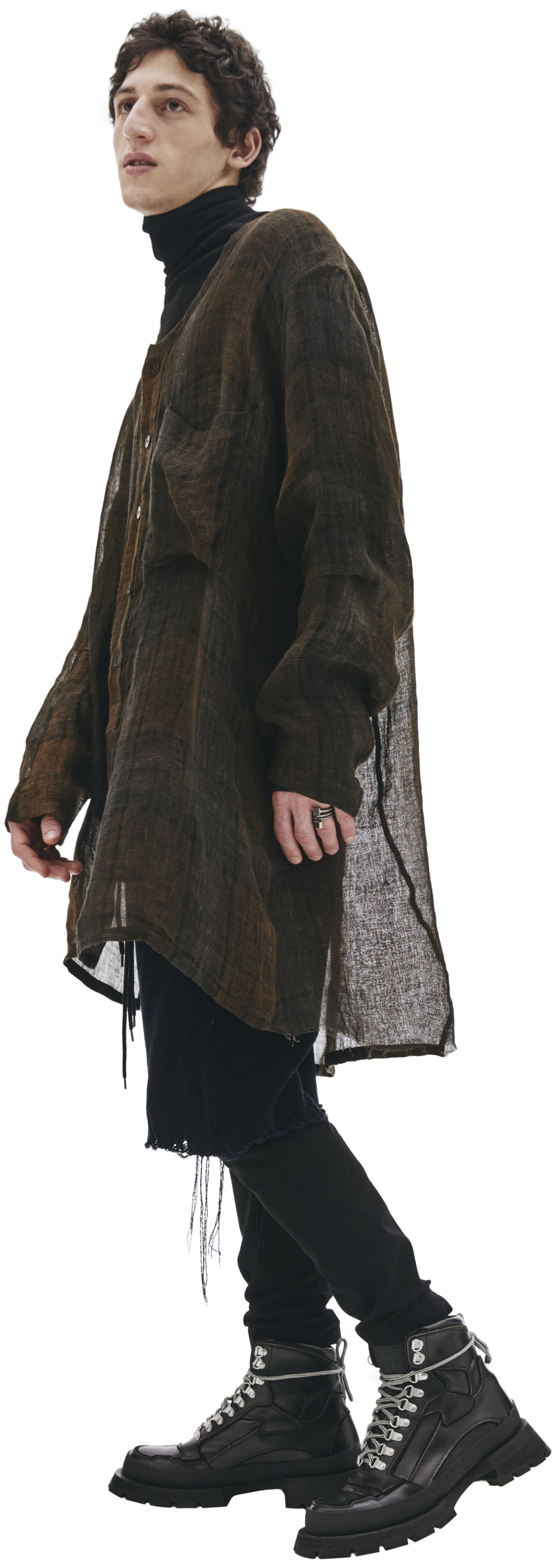 Ann Demeulemeester Рубашка из тонкого льна