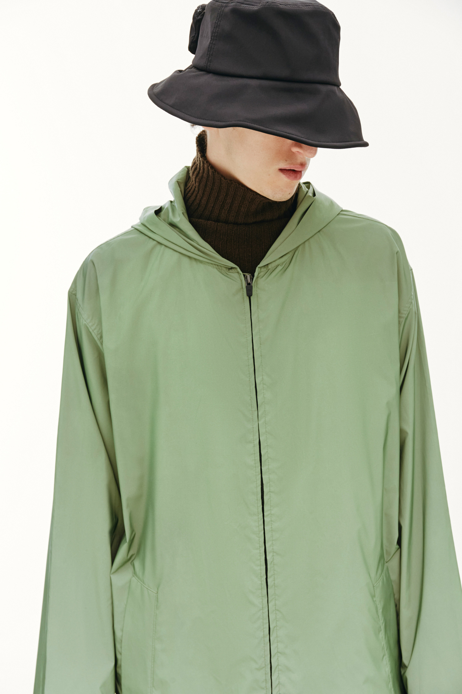 Fear of God Green Reflective Hooded Coat