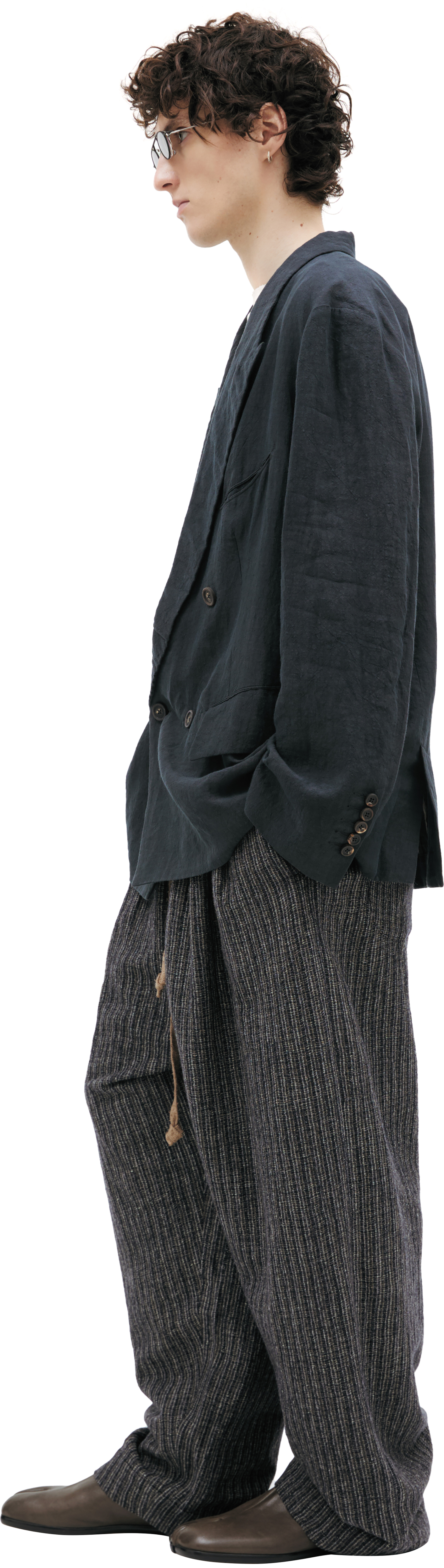 Ziggy Chen double-breasted jacket with curved seams