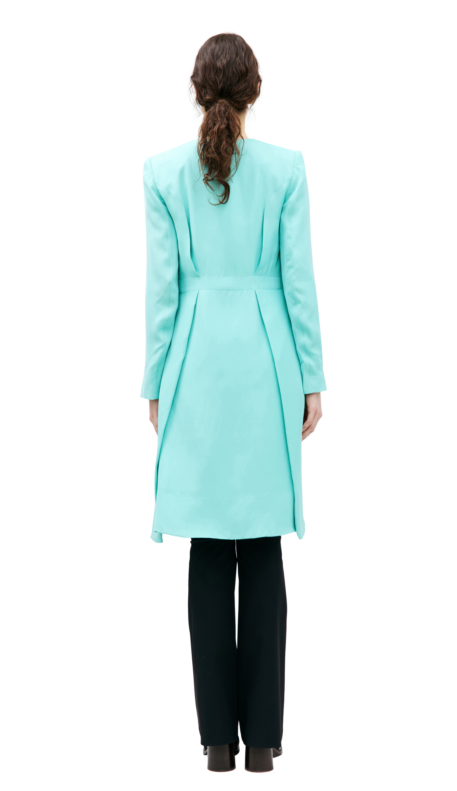 Gareth Pugh Blue Silk Coat