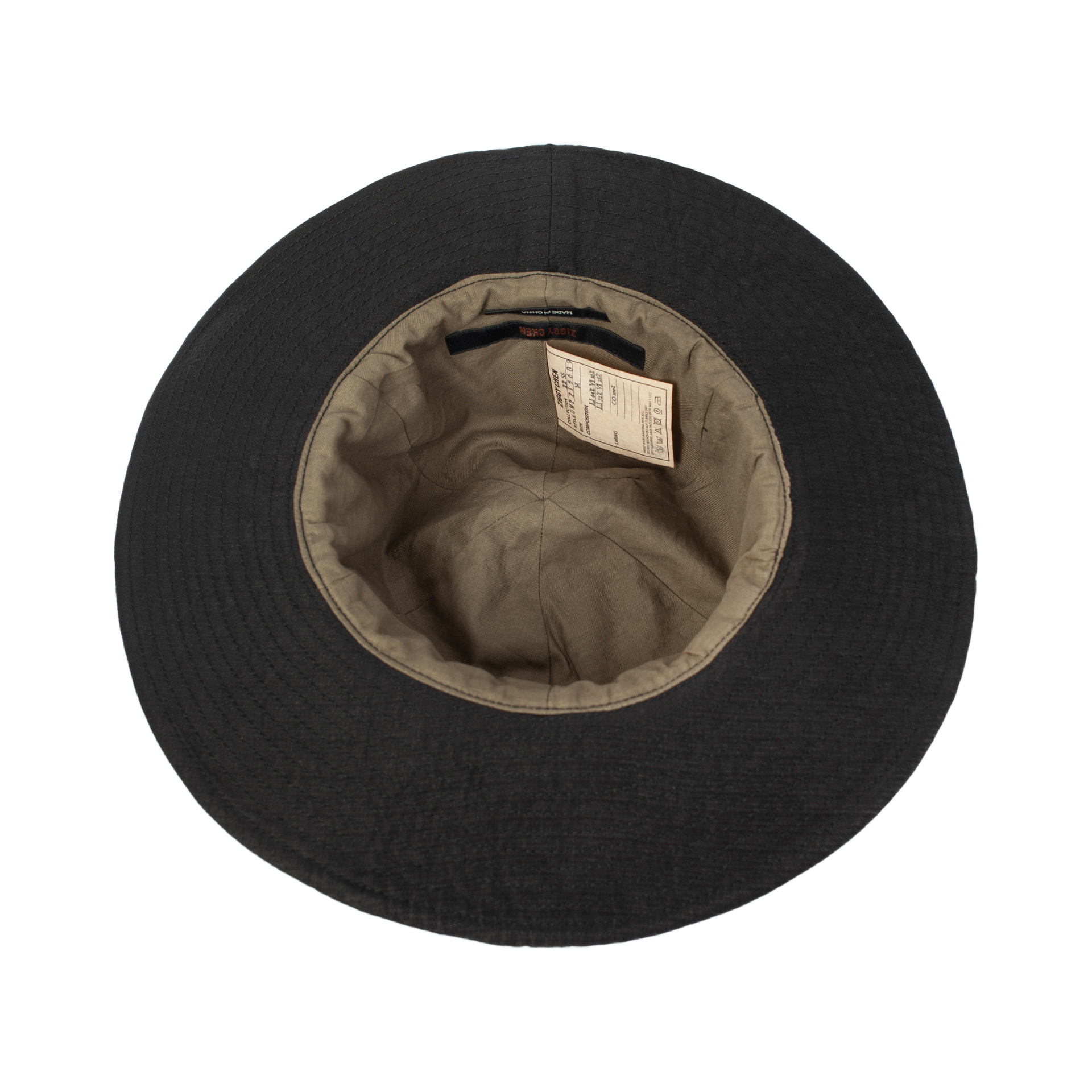 Ziggy Chen Wide-brim Linen Hat