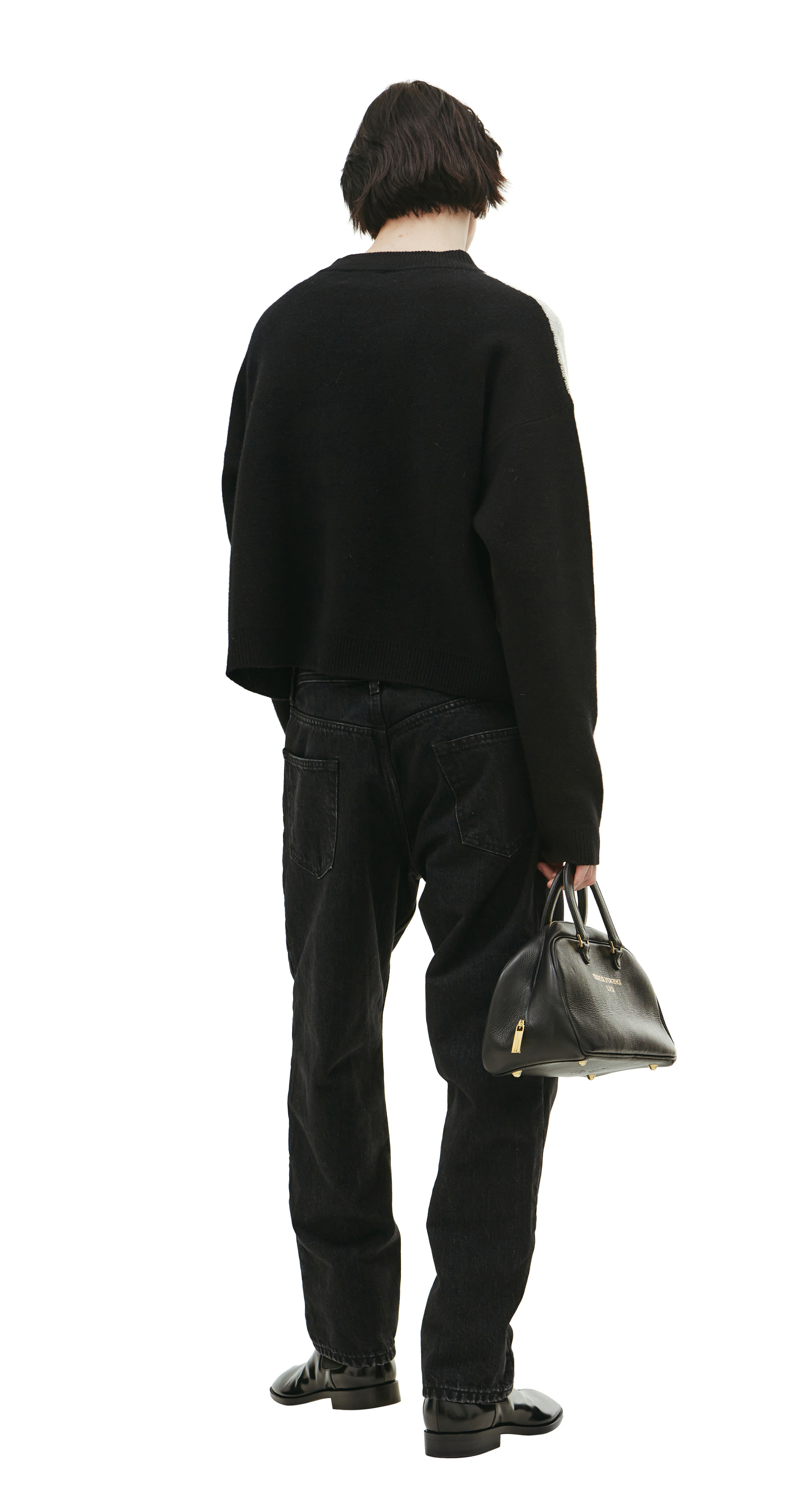 Enfants Riches Déprimés Logo check croped sweater