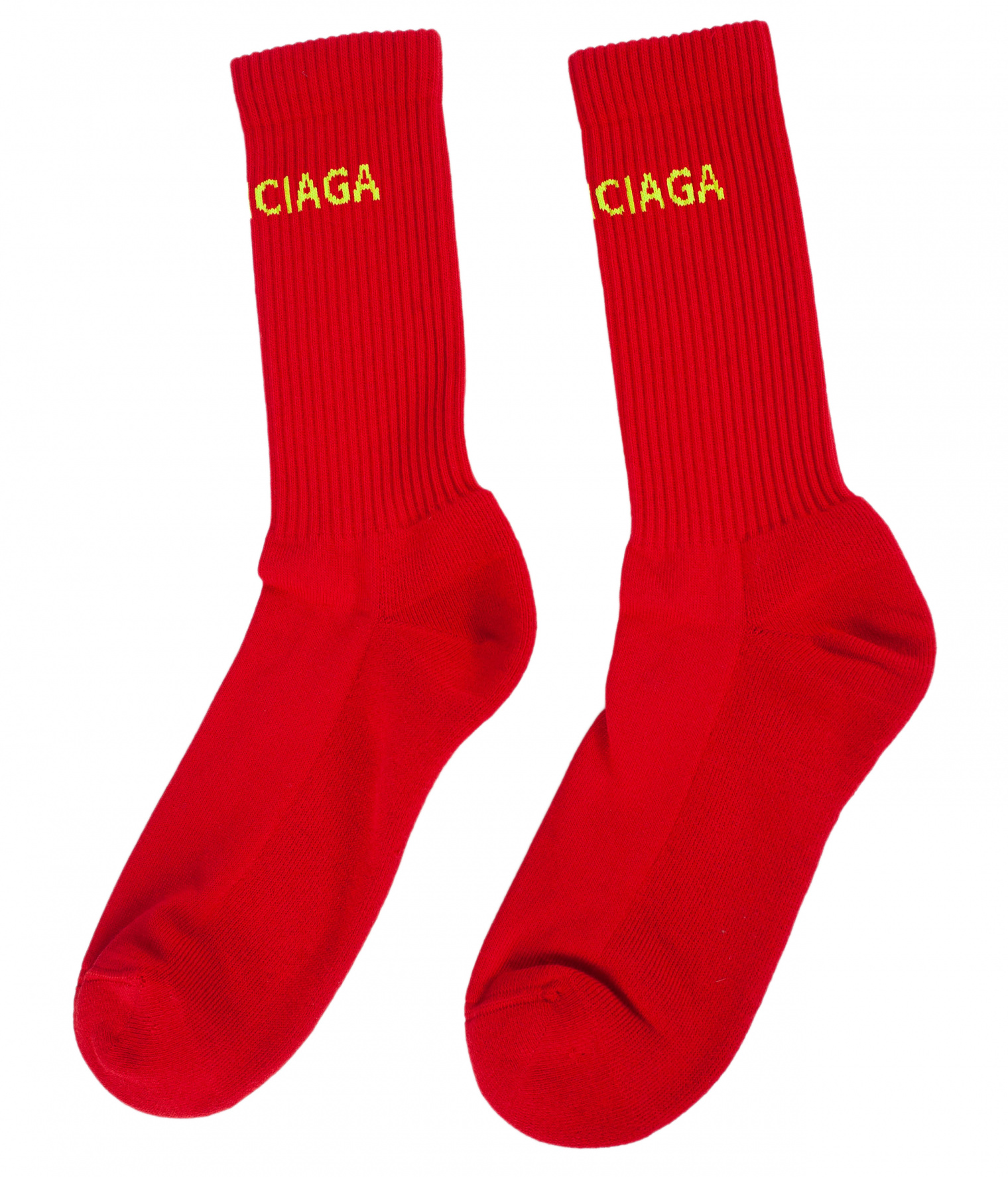 Balenciaga Red Logo Socks