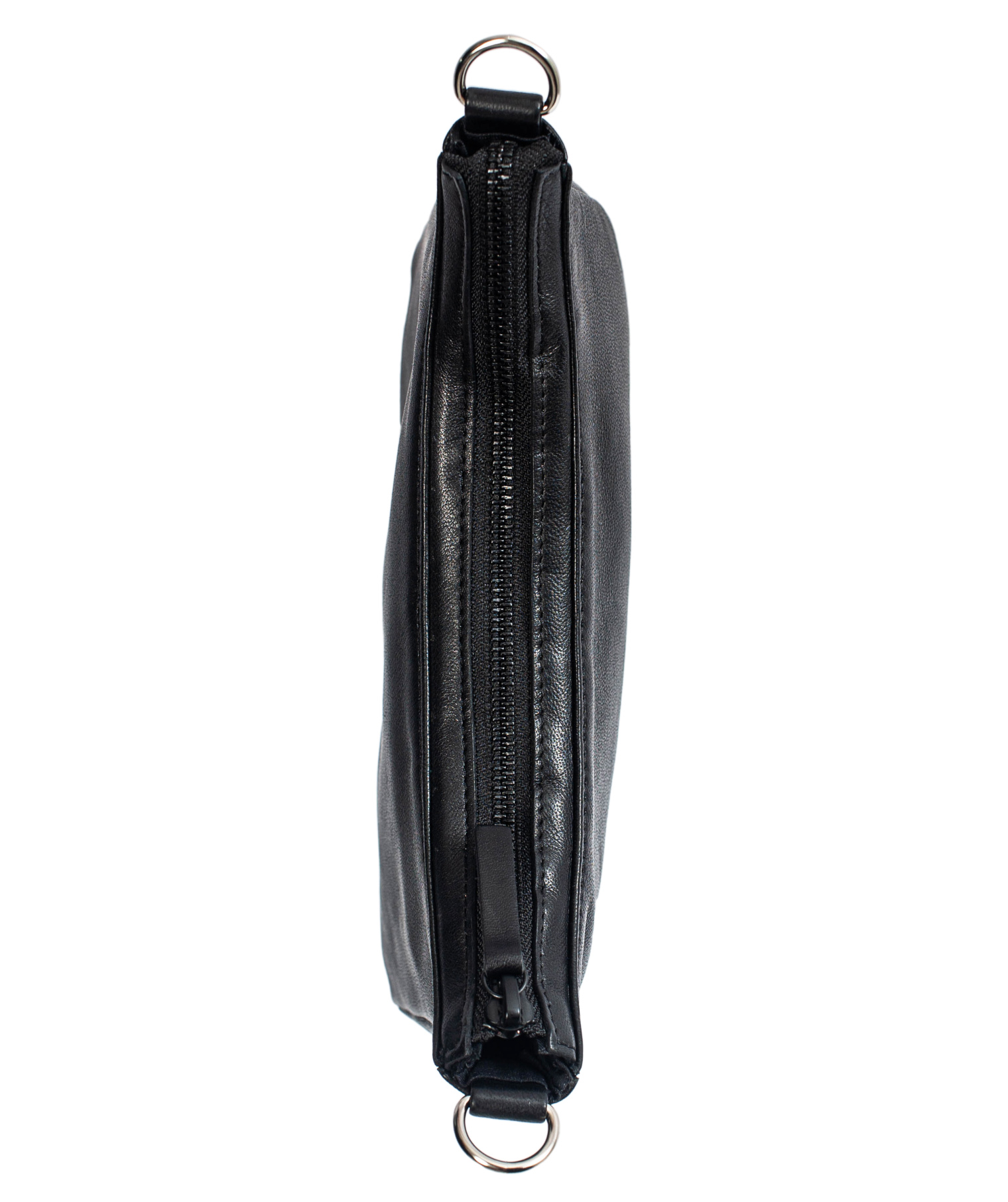 Yohji Yamamoto Black Leather Bag With Belt