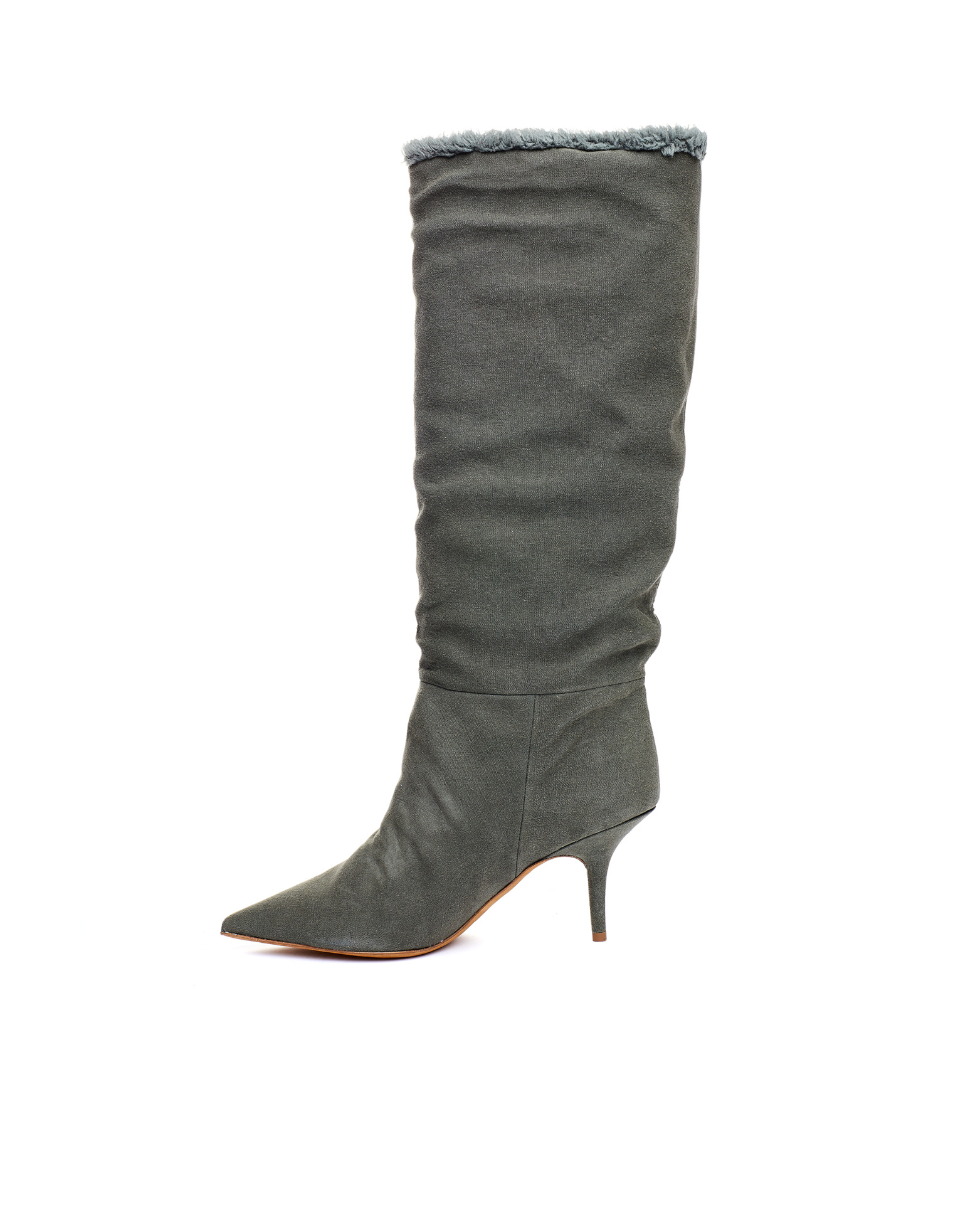 Yeezy Season 7 Green Knee-high Booties