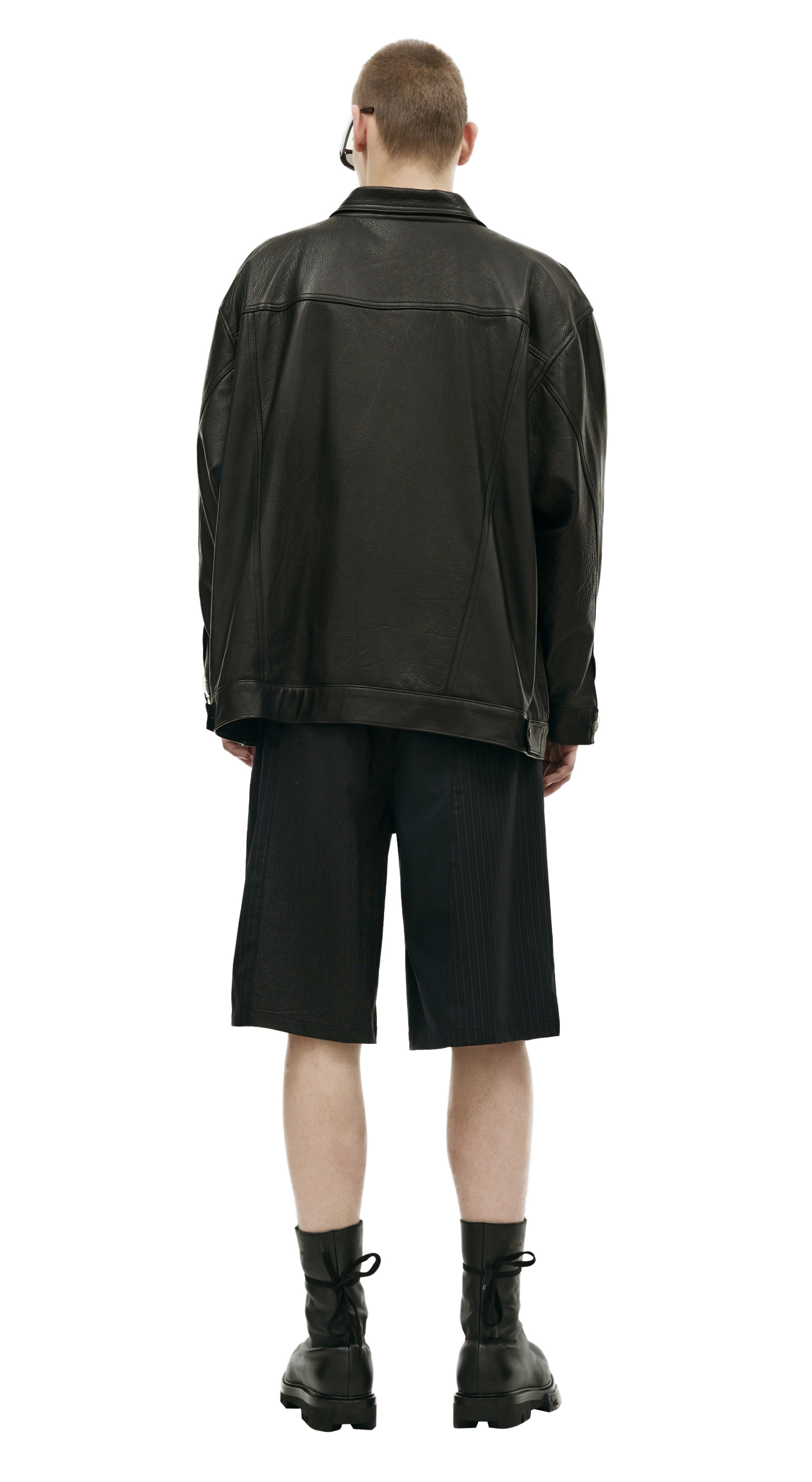Enfants Riches Deprimes Leather trucker jacket