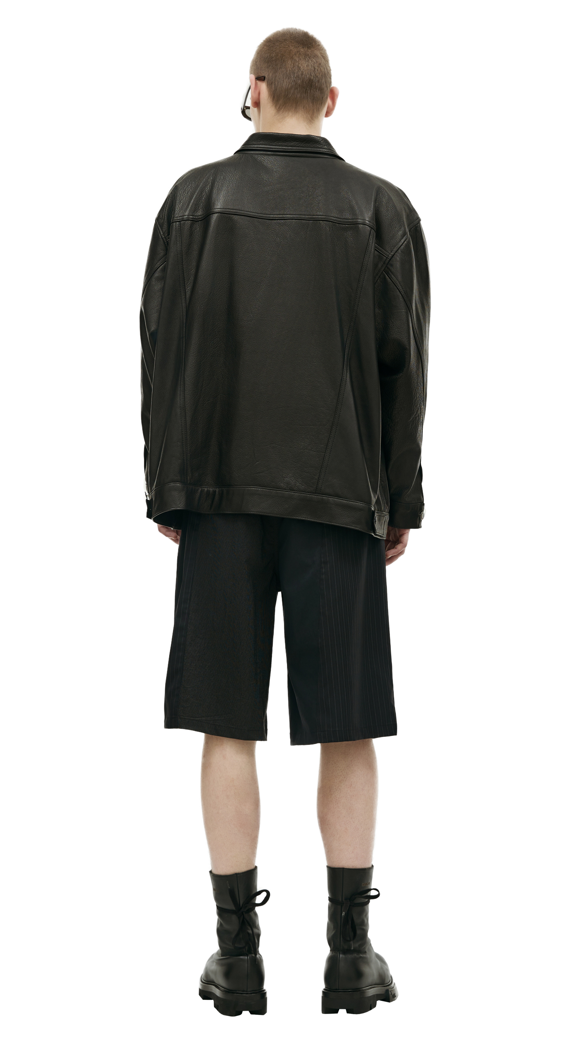 Enfants Riches Déprimés Leather trucker jacket