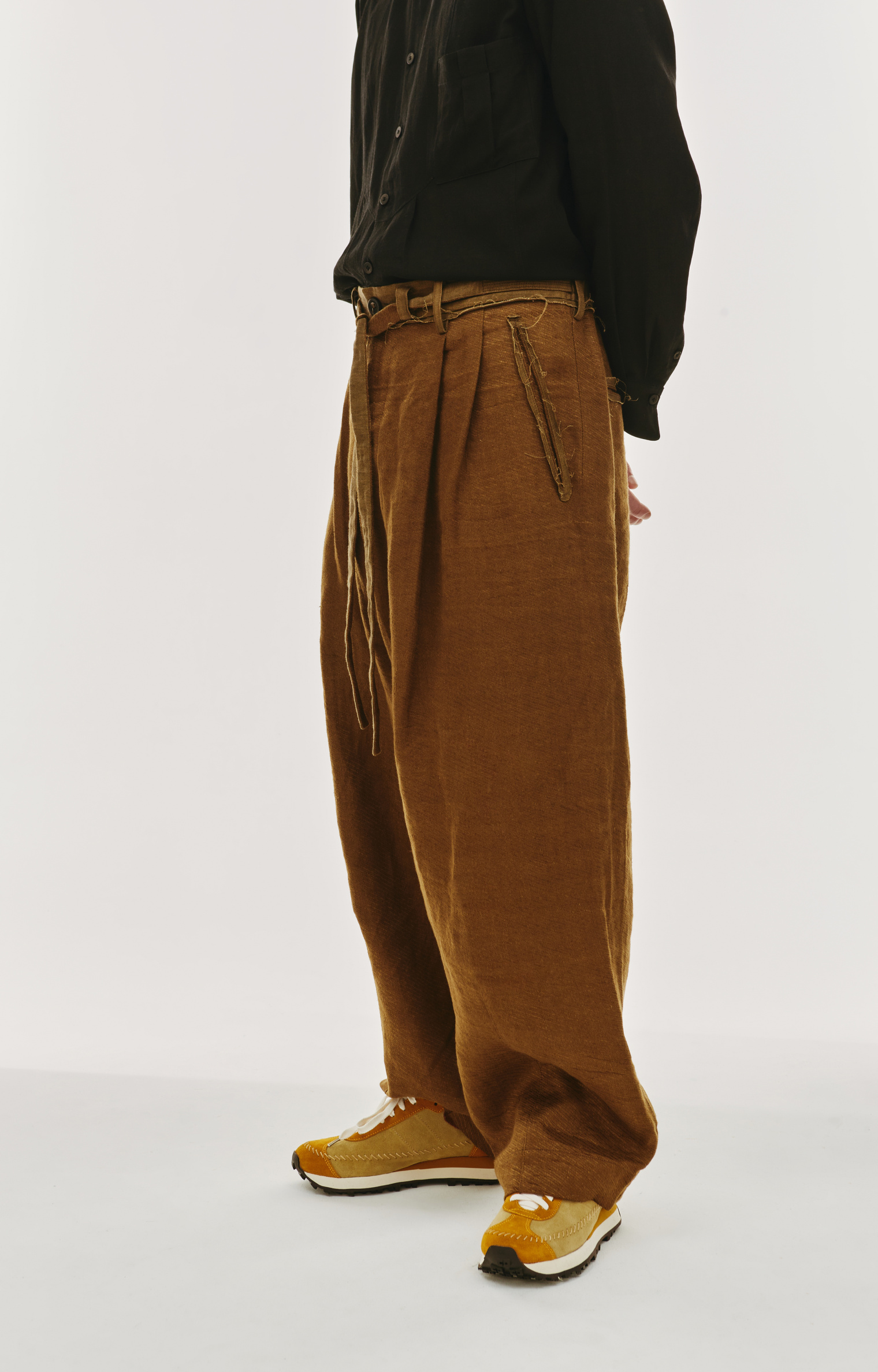 Ziggy Chen Широкие брюки с завязками