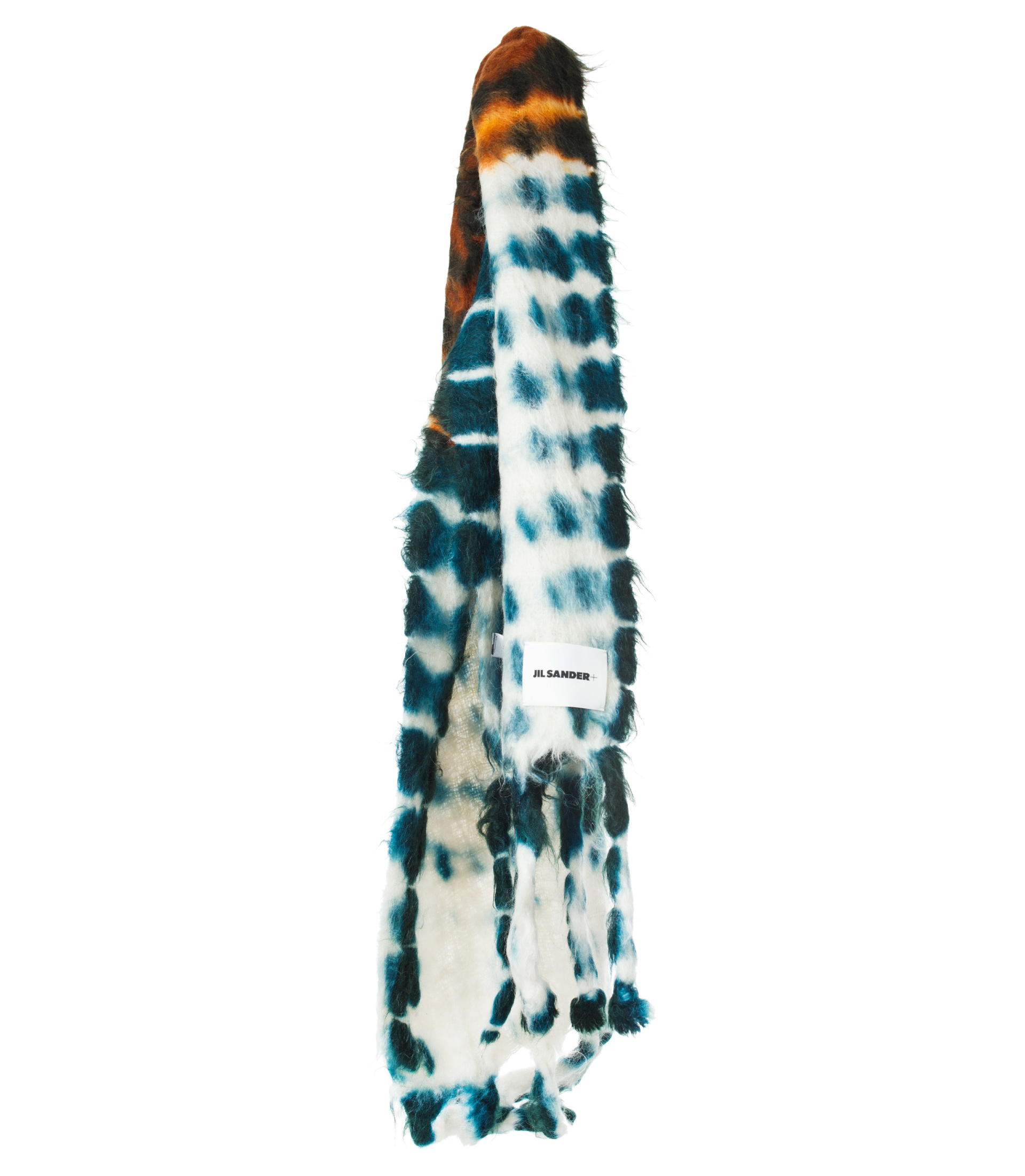 Jil Sander Tie-dye mohair scarf