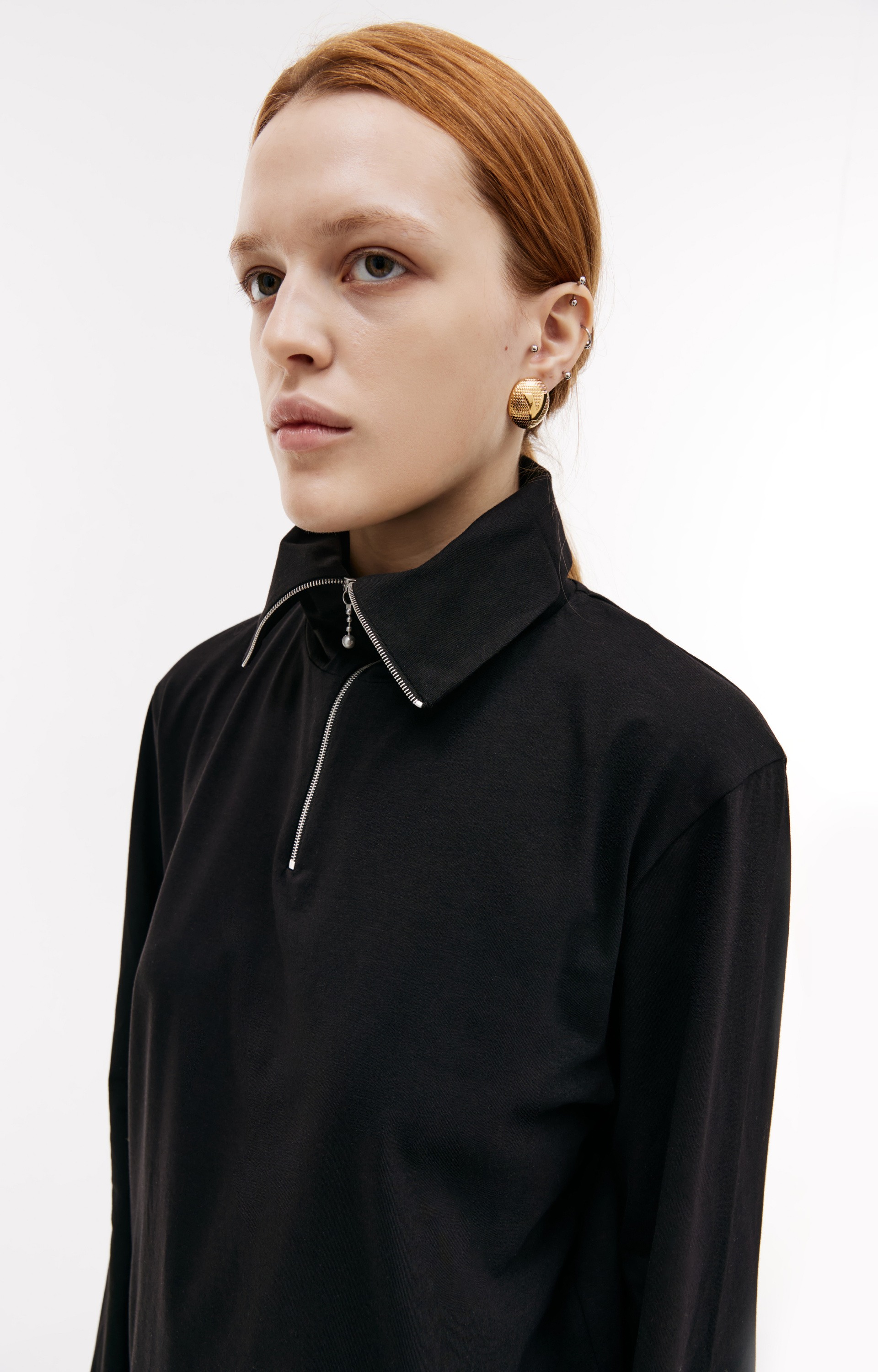 Jil Sander Zipped cotton longsleeve