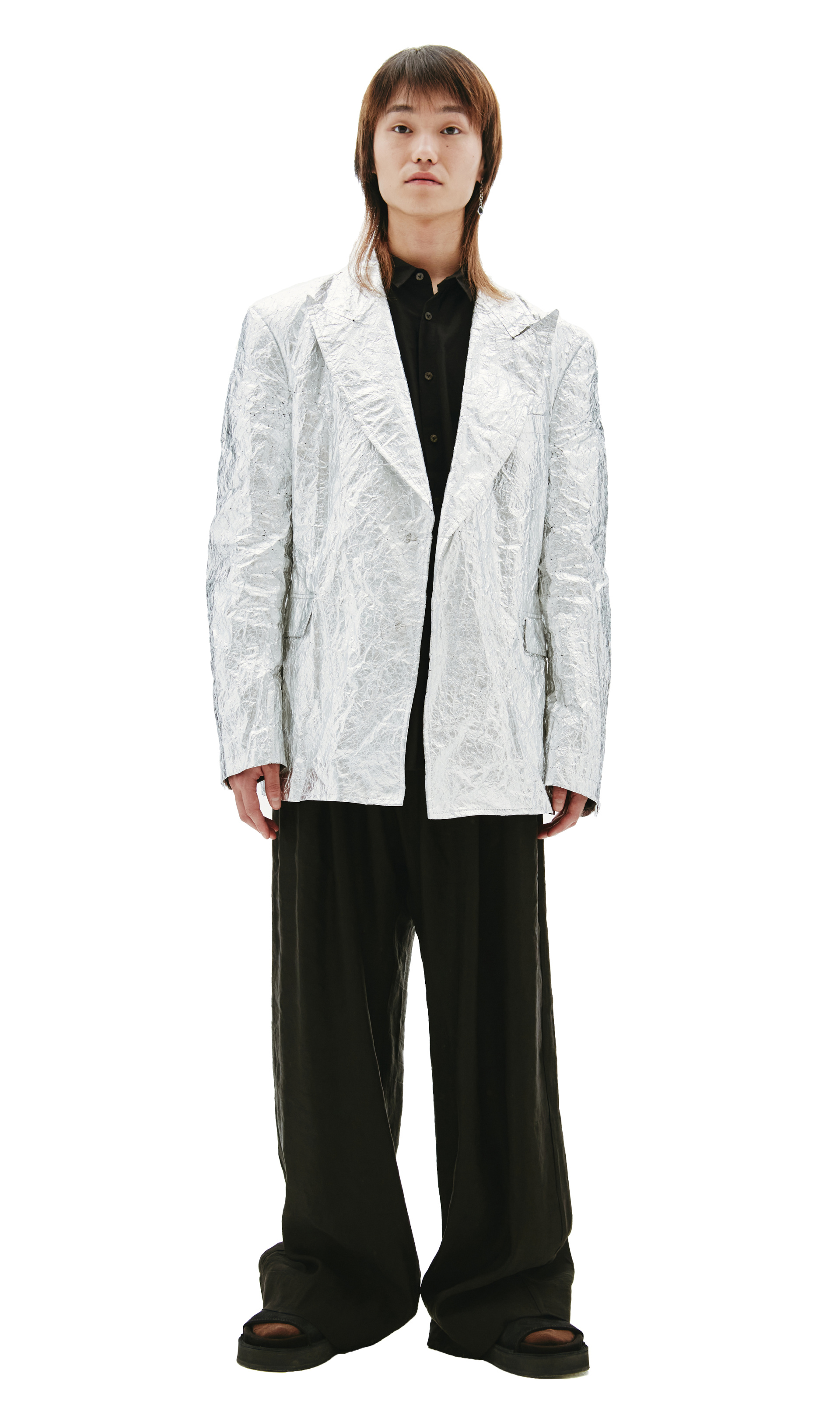 Comme des Garcons Homme plus Silver Blazer