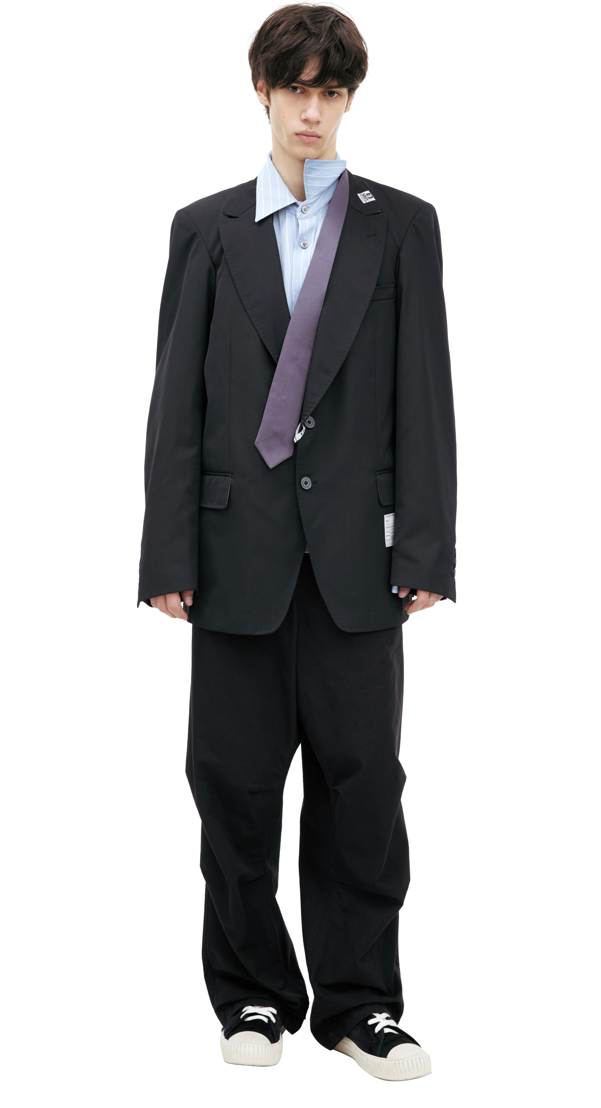 Maison Mihara Yasuhiro jacket with a sewn-in shirt