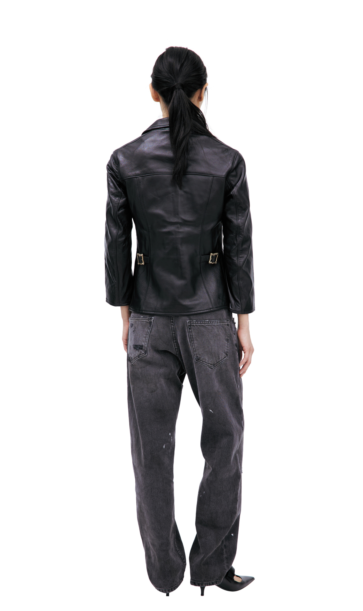 Enfants Riches Déprimés Black leather jacket