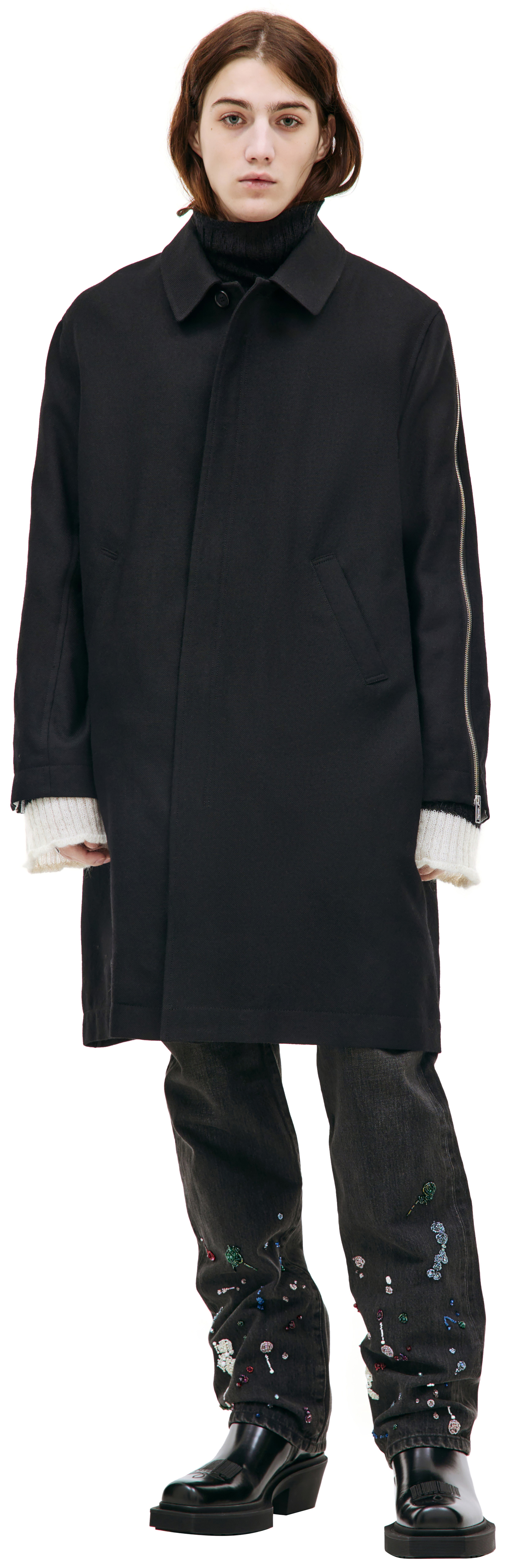 Undercover Black zip coat