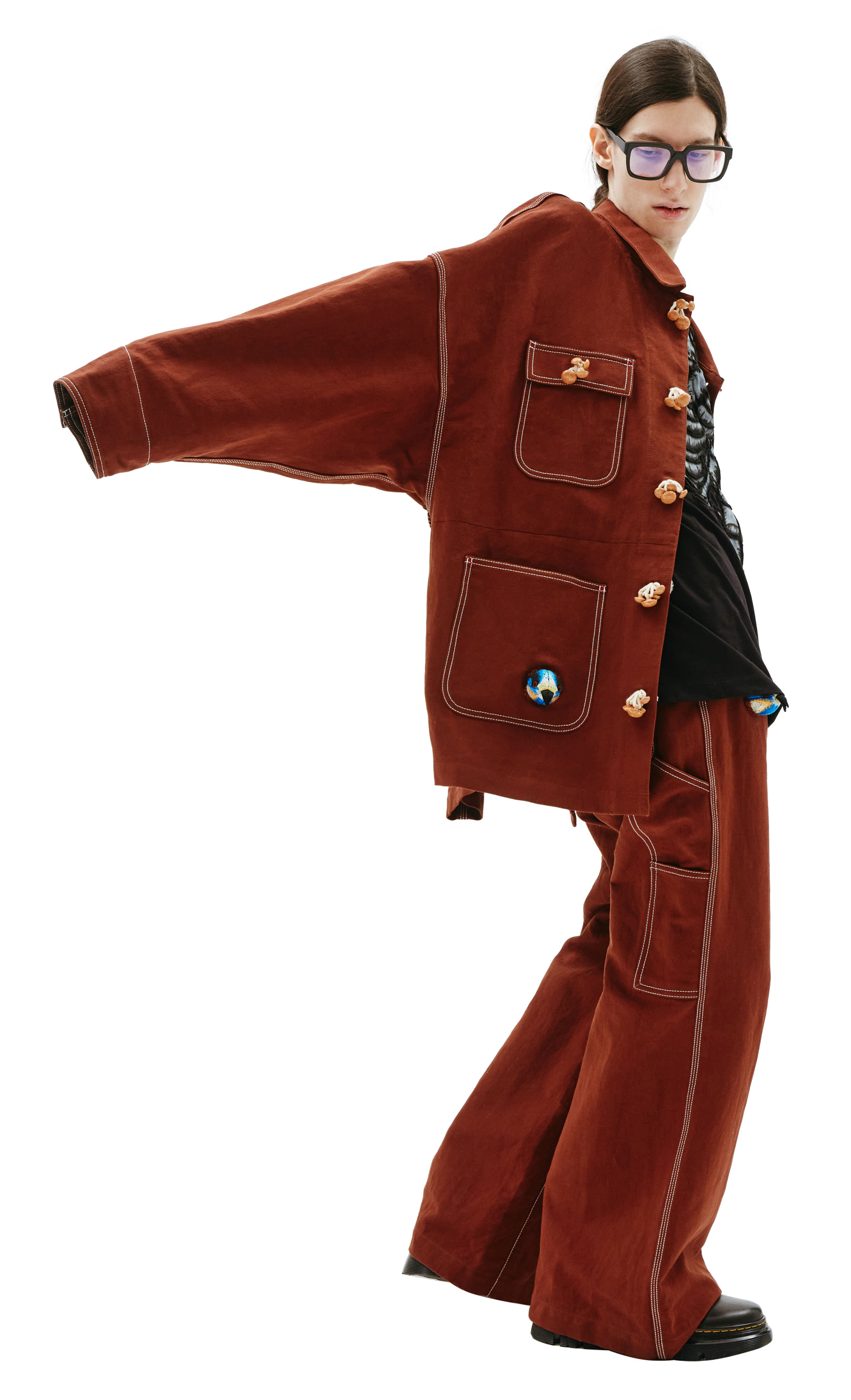Doublet Wood Yarn Painter Jacket