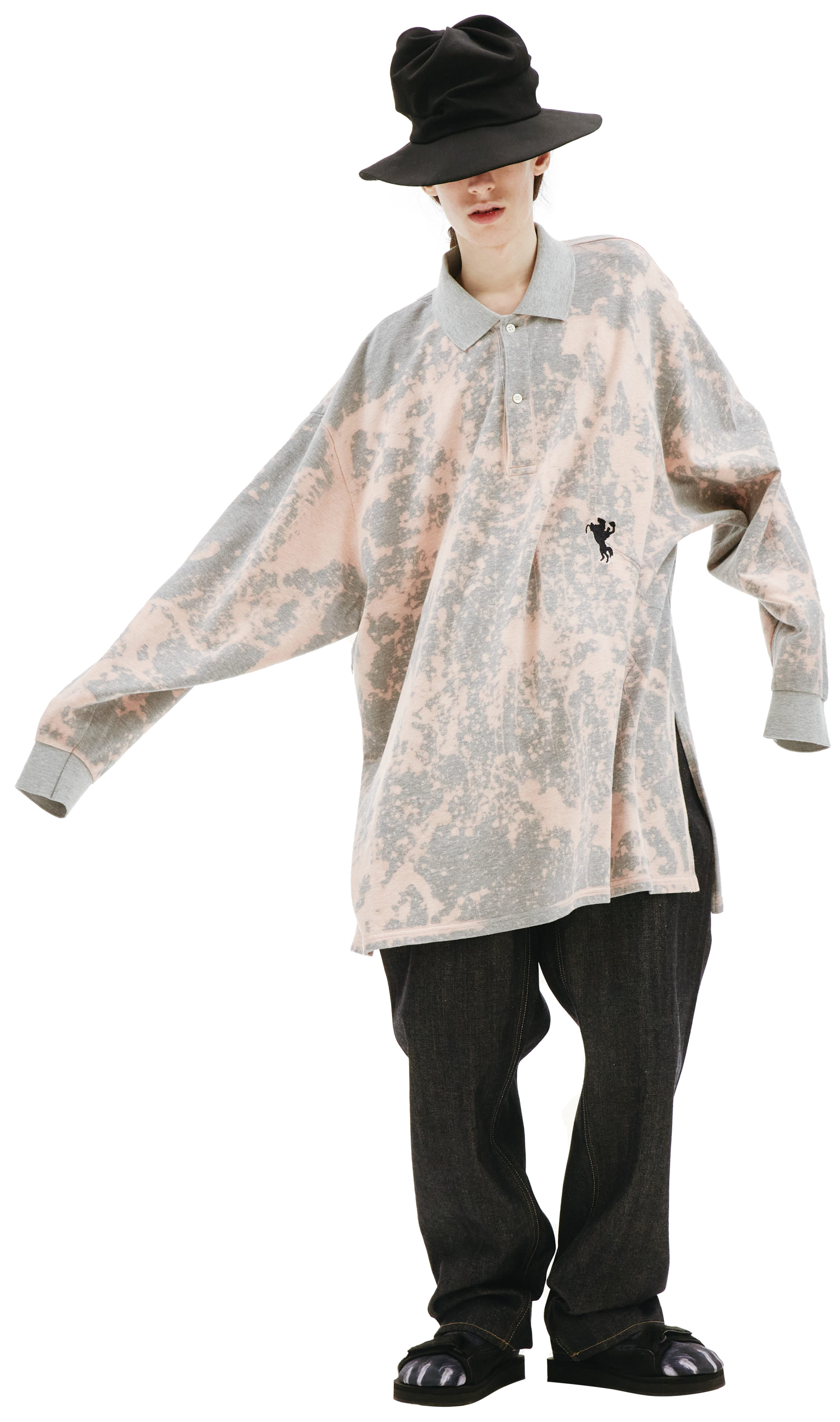 Doublet Bleached polo shirt