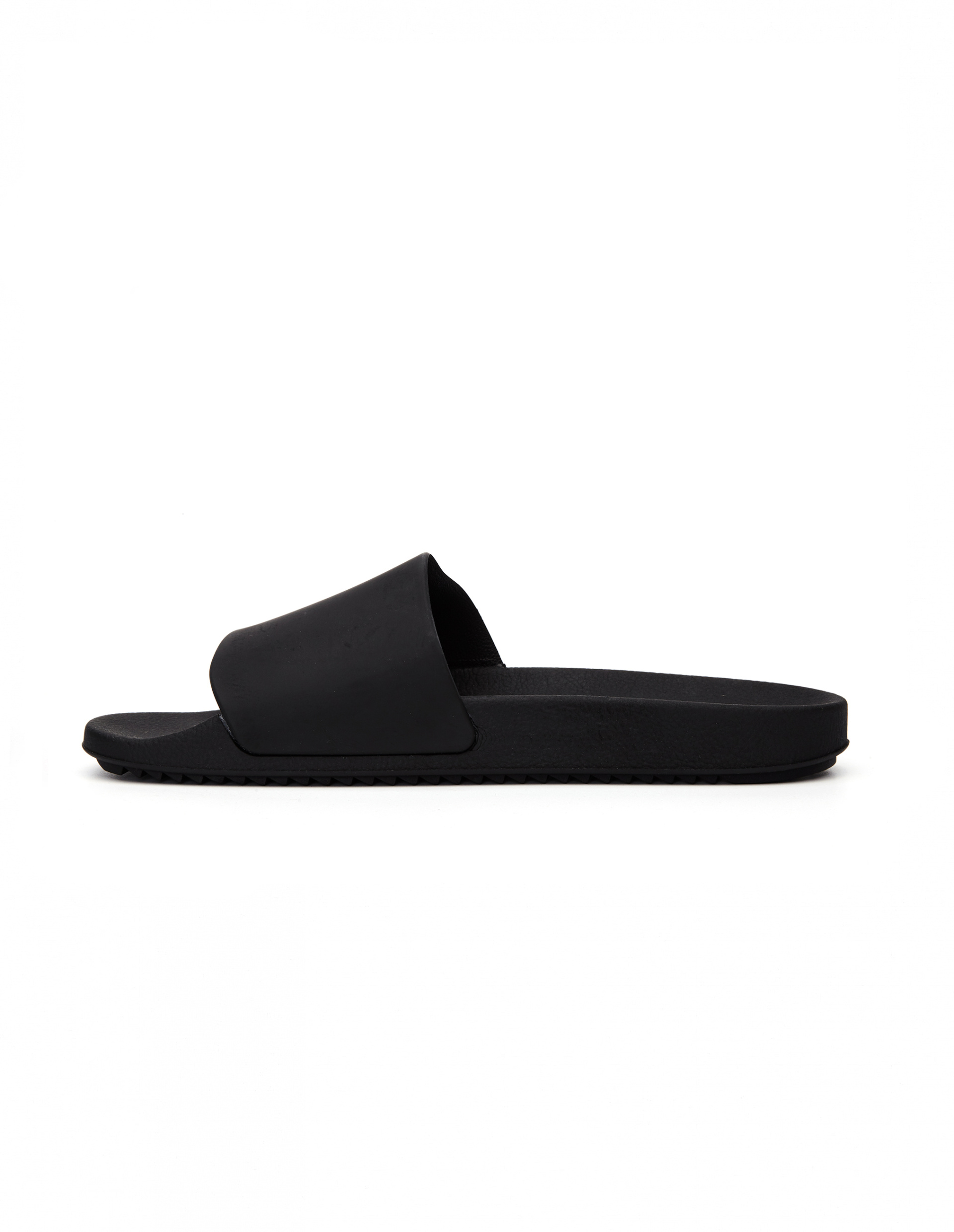 DRKSHDW by Rick Owens Black Rubber Slides