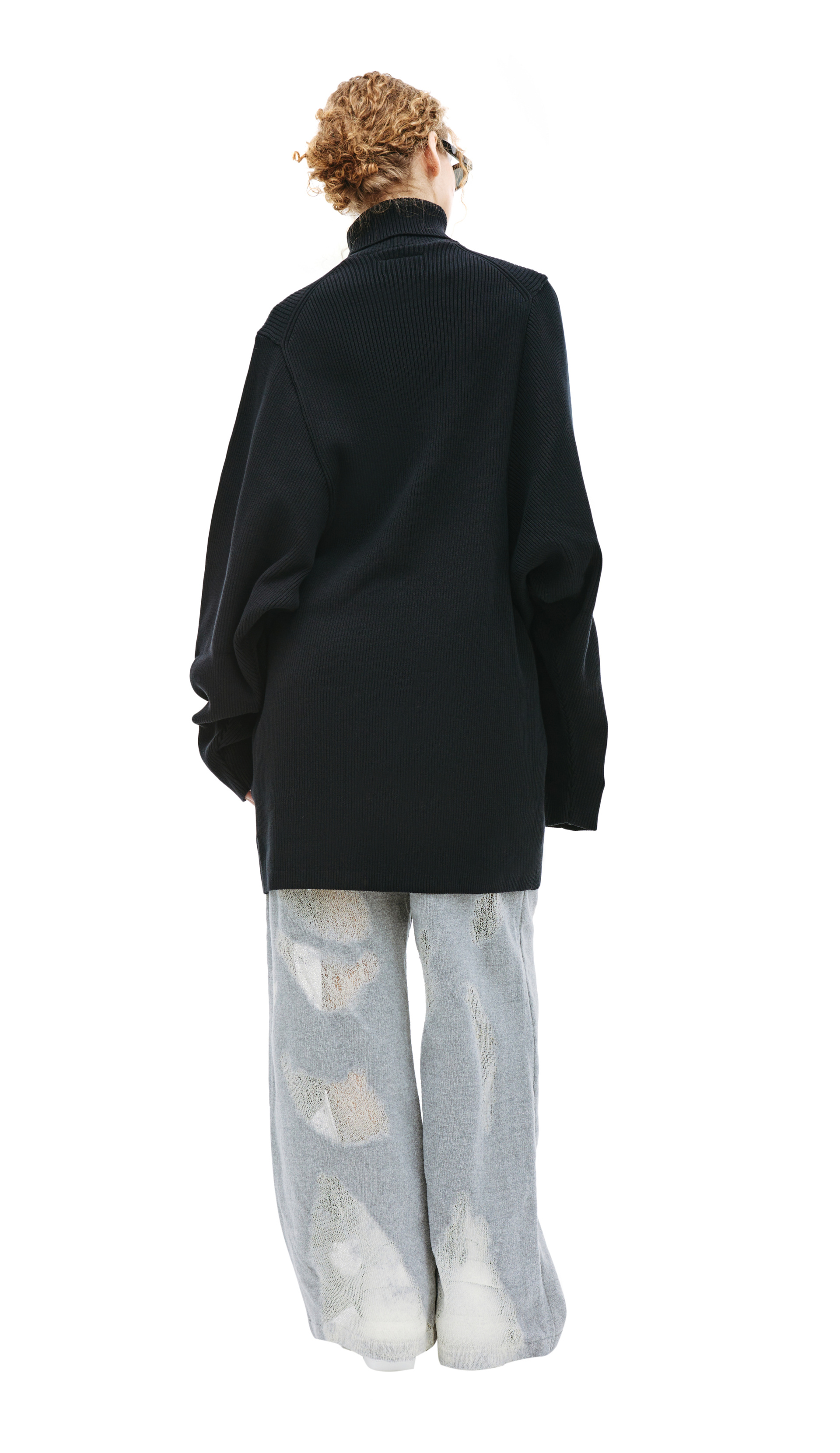 Doublet Black Invisible Turtleneck