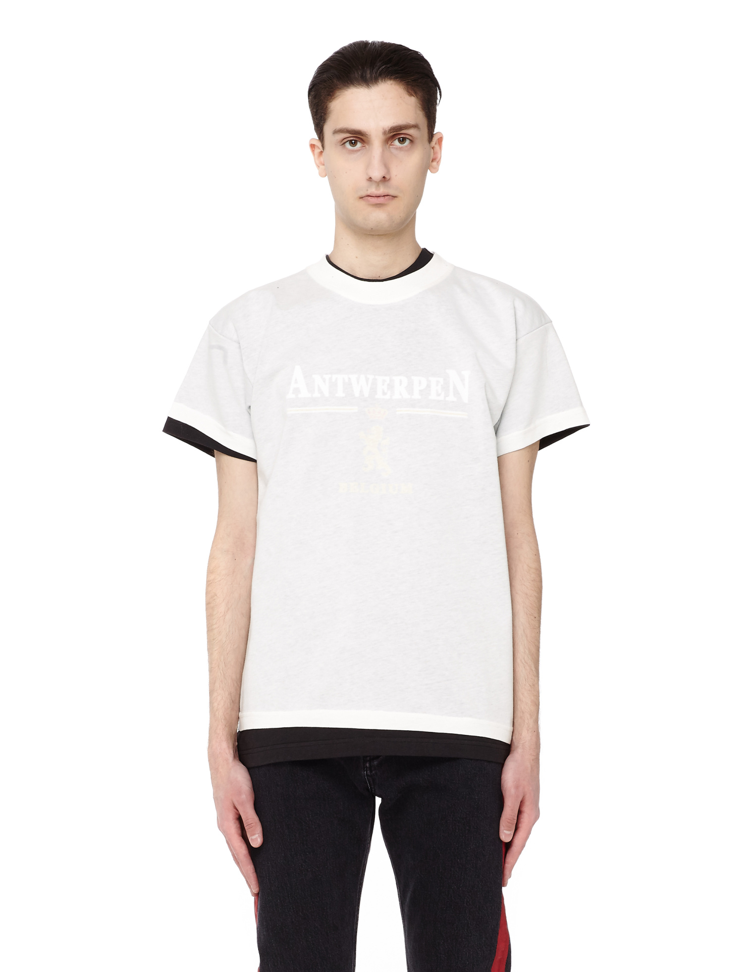 VETEMENTS Double-layered Vetements x Hanes cotton T-shirt