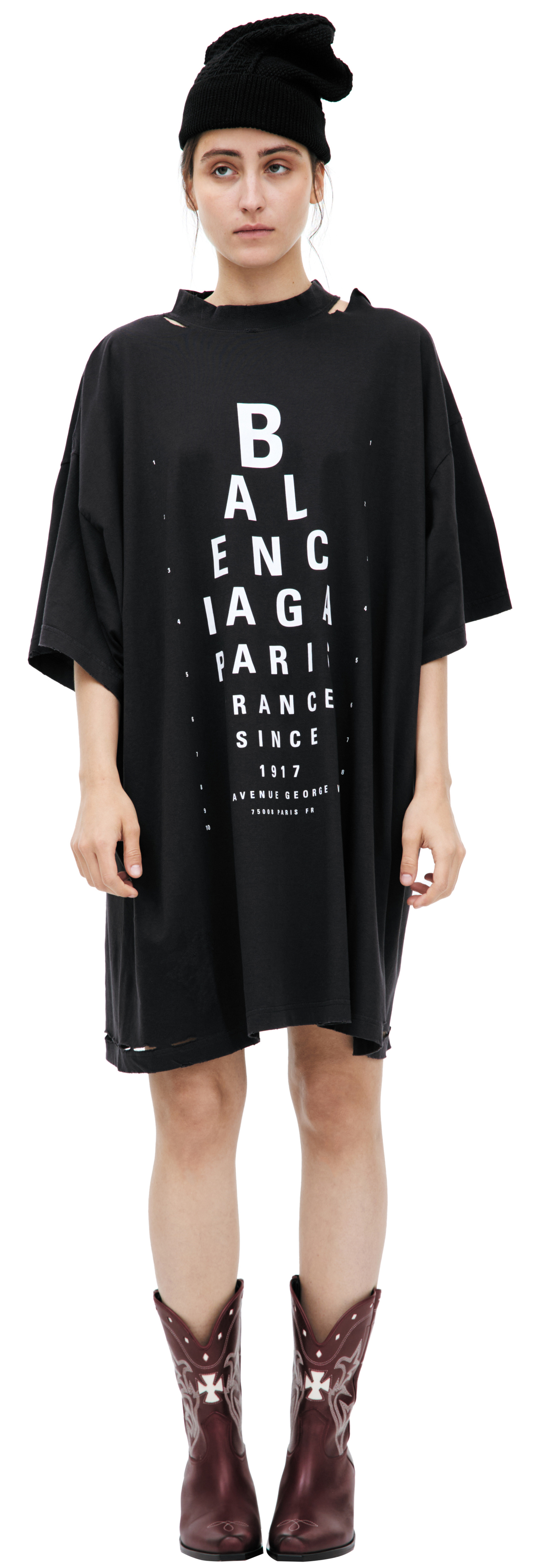 Balenciaga Dark grey logo t-shirt