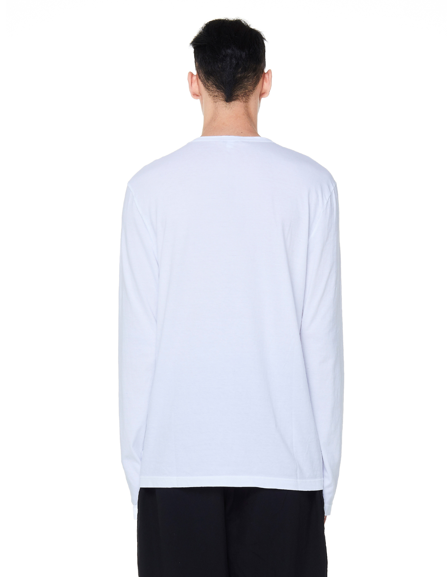 James Perse White Cotton Long Sleeve T-Shirt