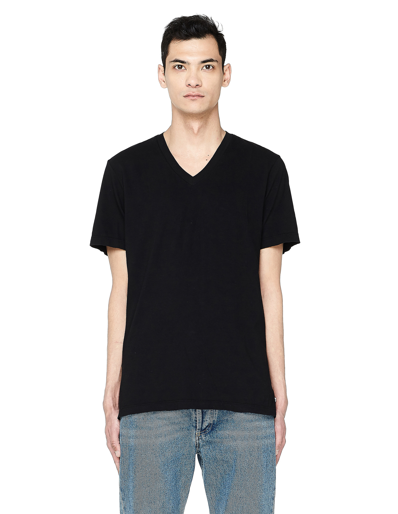 James Perse Black V-Neck T-Shirt