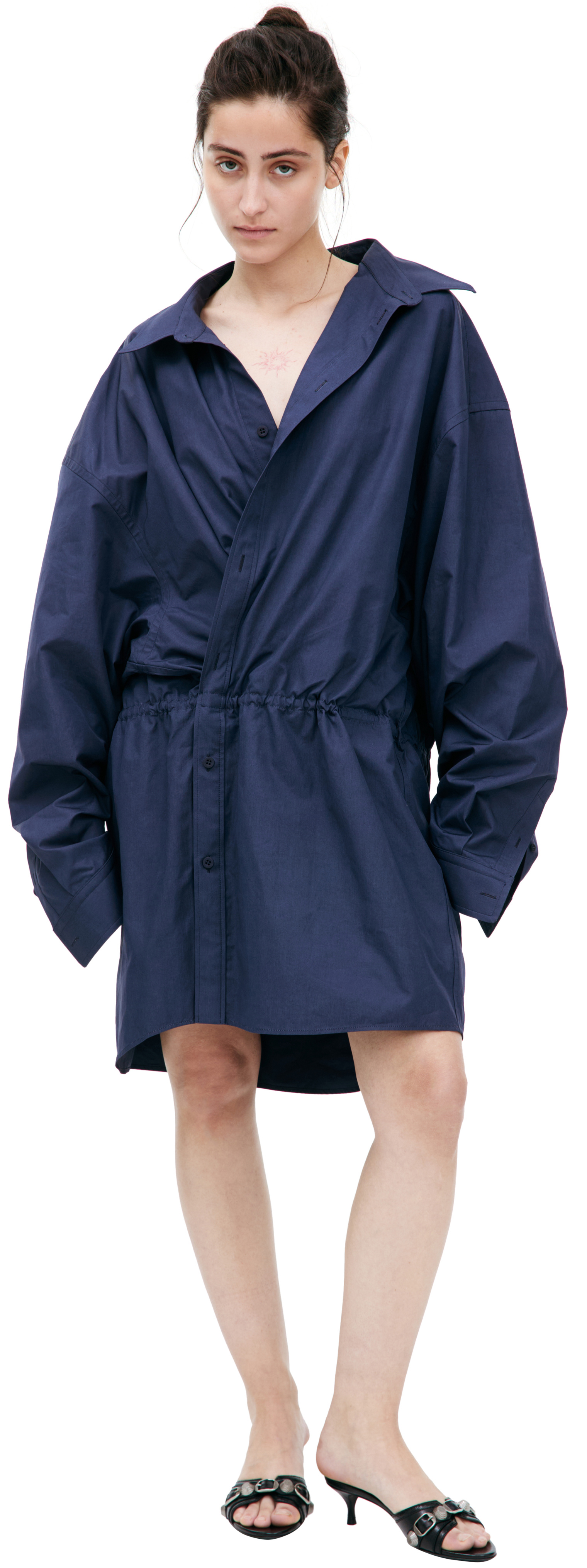 Balenciaga Navy blue cotton dress