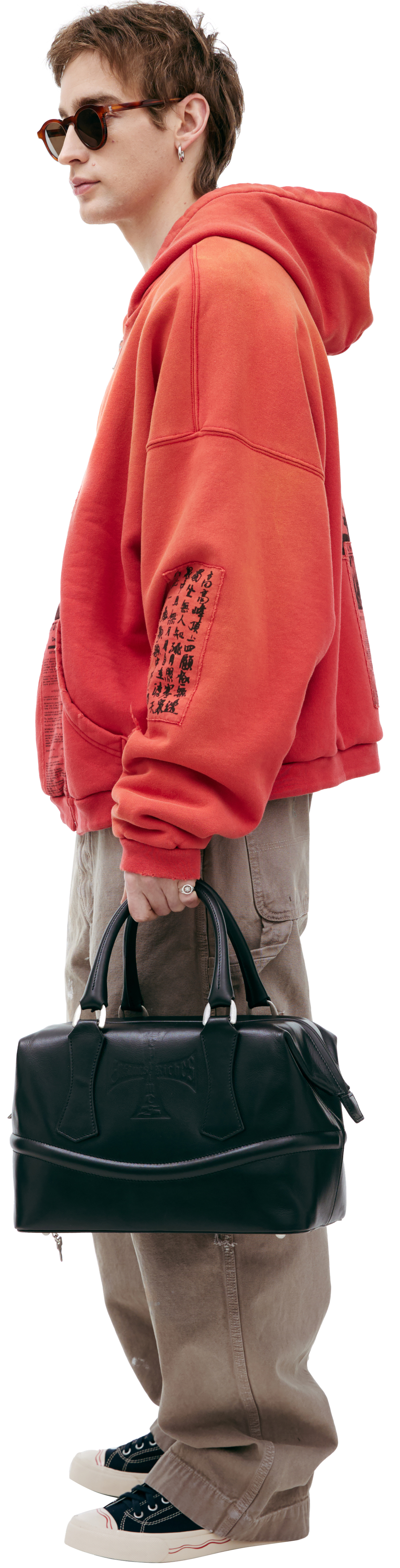 Enfants Riches Deprimes Red hoodie with zipper