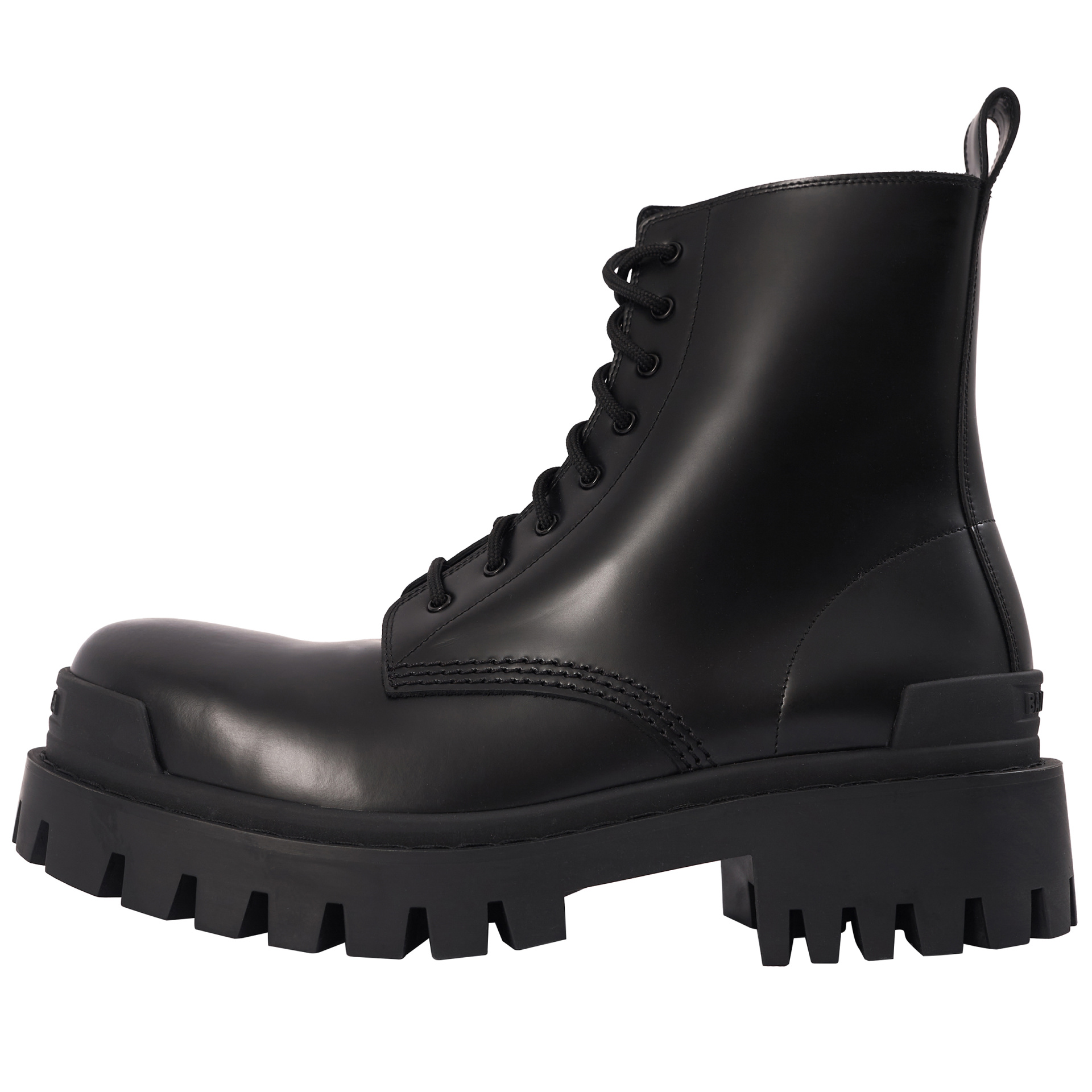 Balenciaga Black Leather Strike Boots