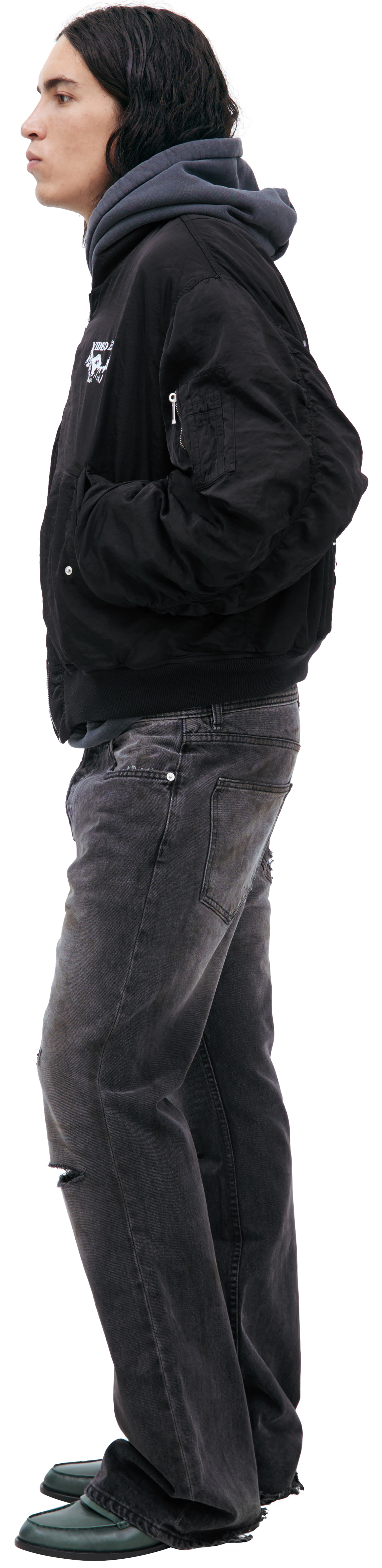 Enfants Riches Déprimés Black zippered bomber