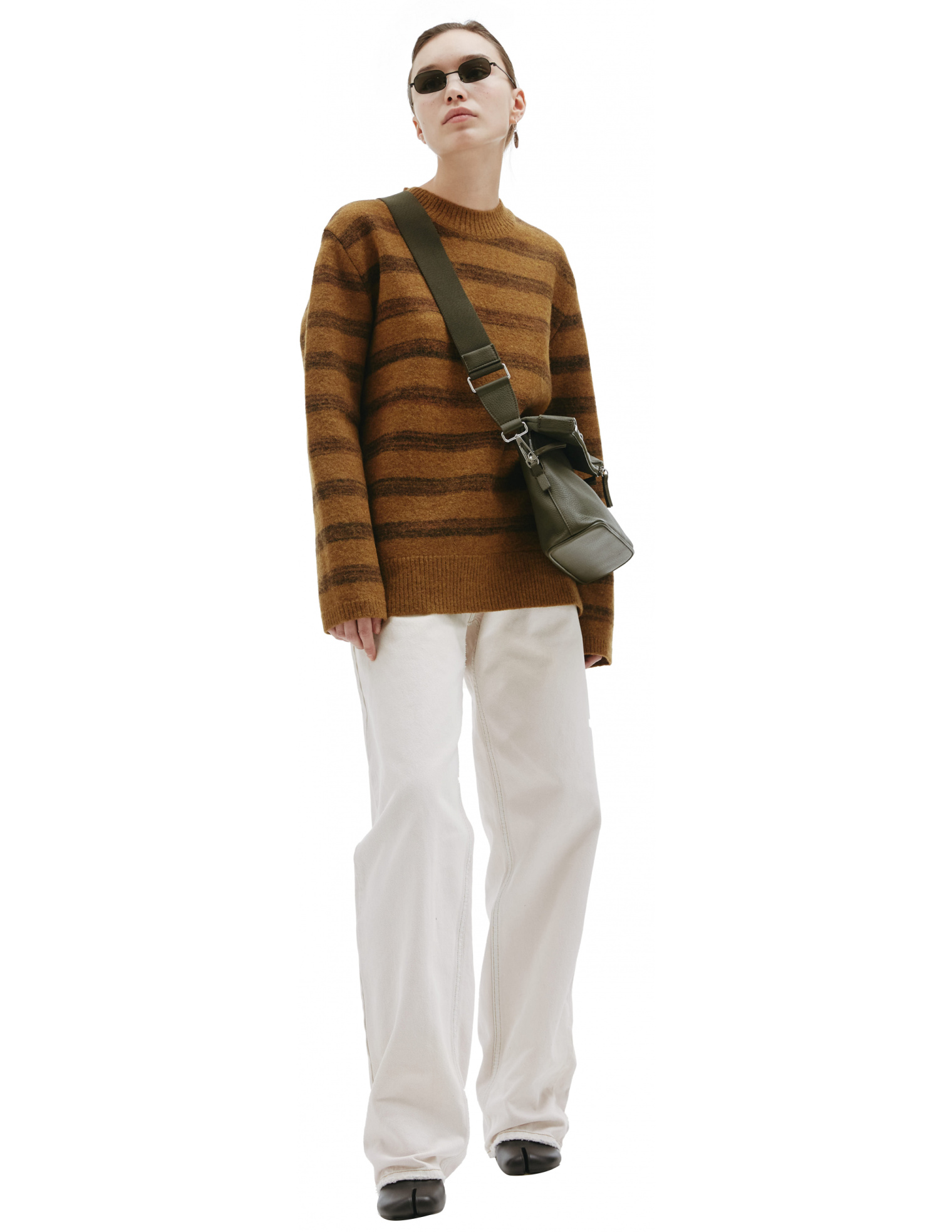 Maison Margiela Stripped wool sweater