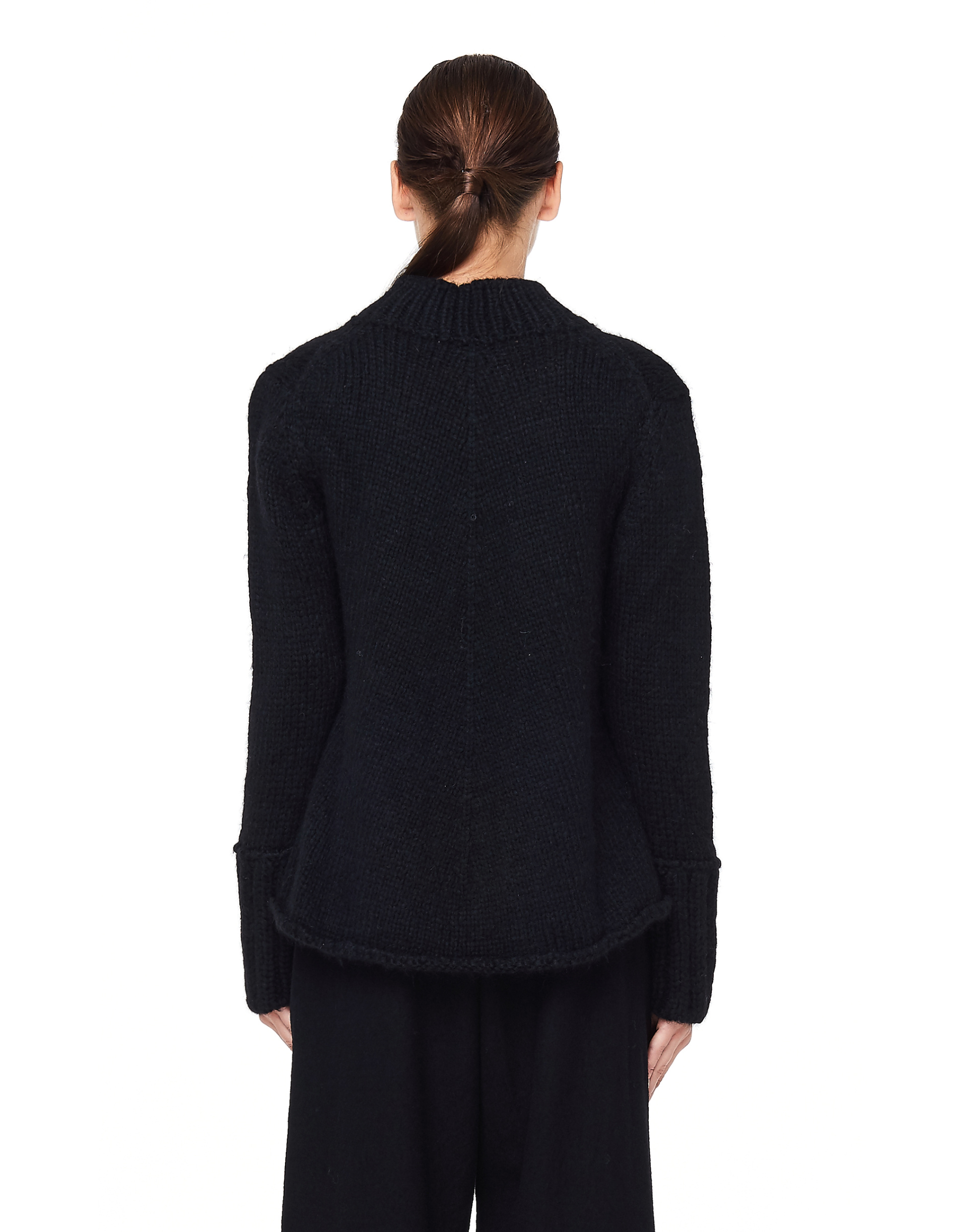 Maison Flaneur Chunky Knit Black Sweater