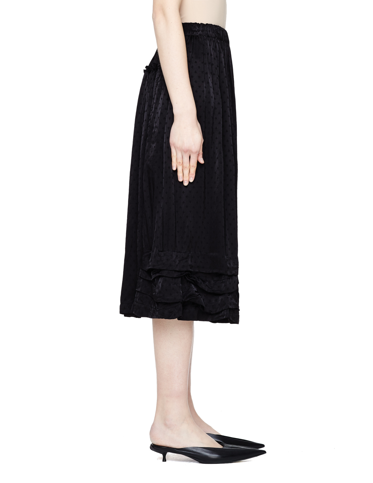 Comme des Garcons CdG Черная юбка с рюшами
