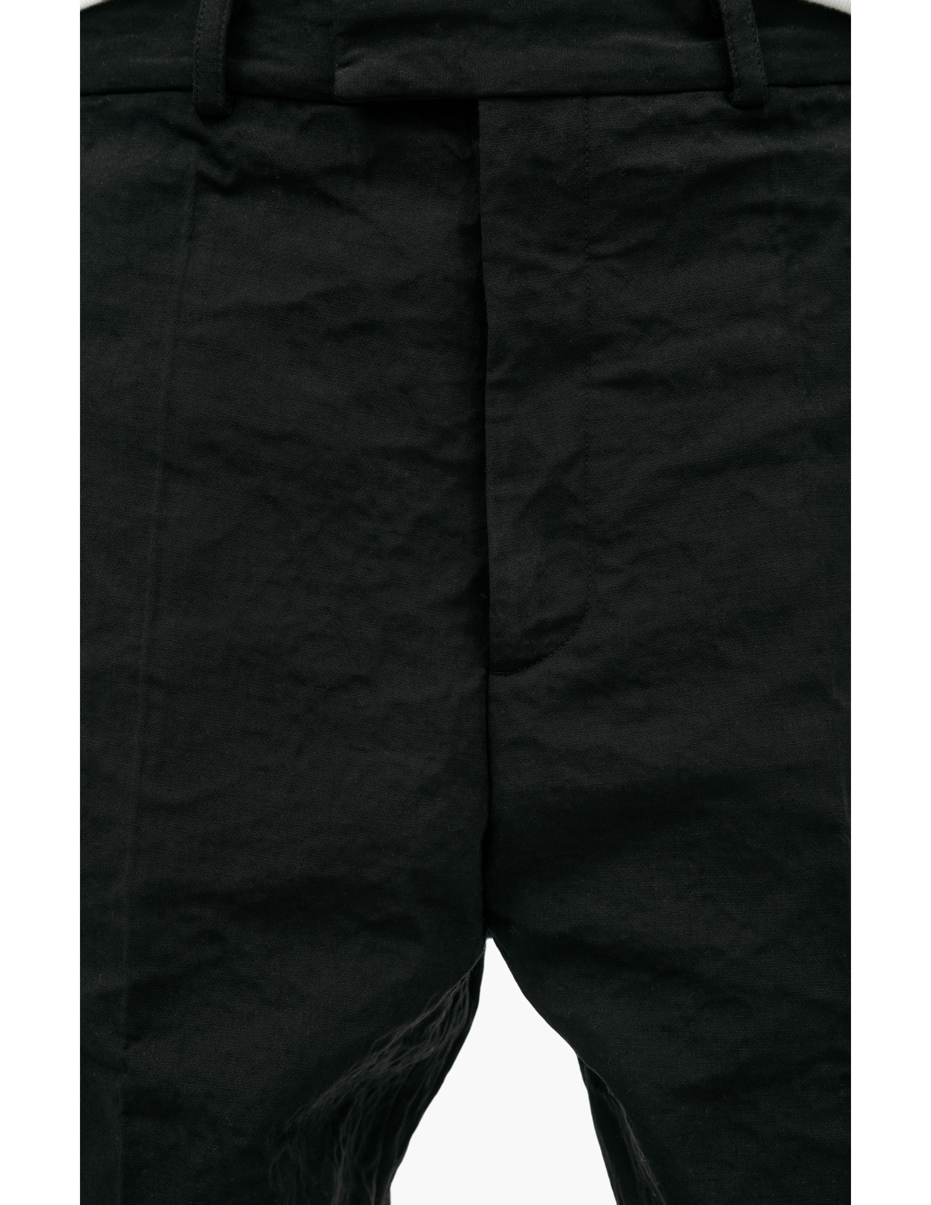 VETEMENTS Брюки-UA66PA110B со стрелками, металлизированные, мятые, черн