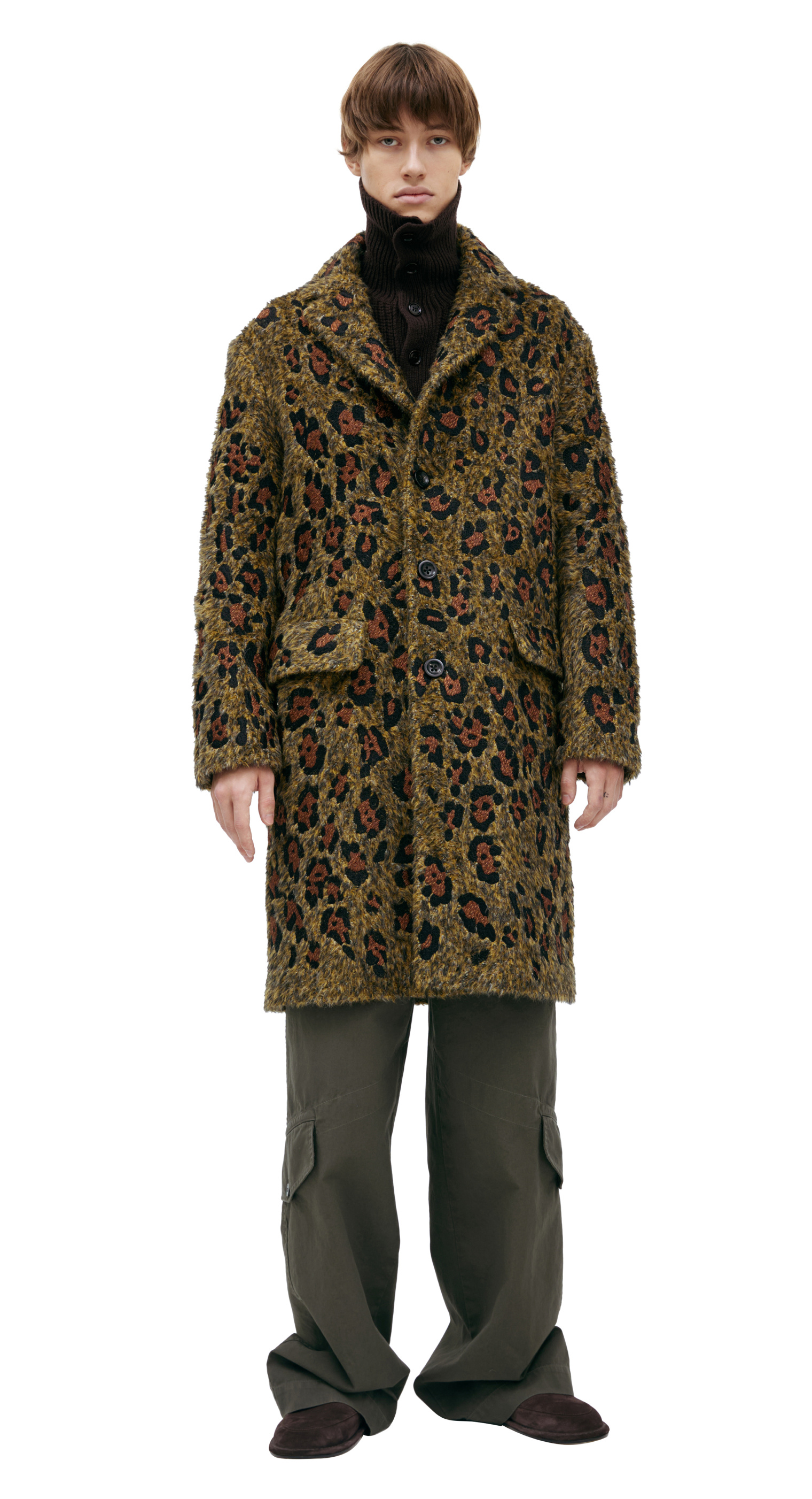 Dries Van Noten Animalistic print coat