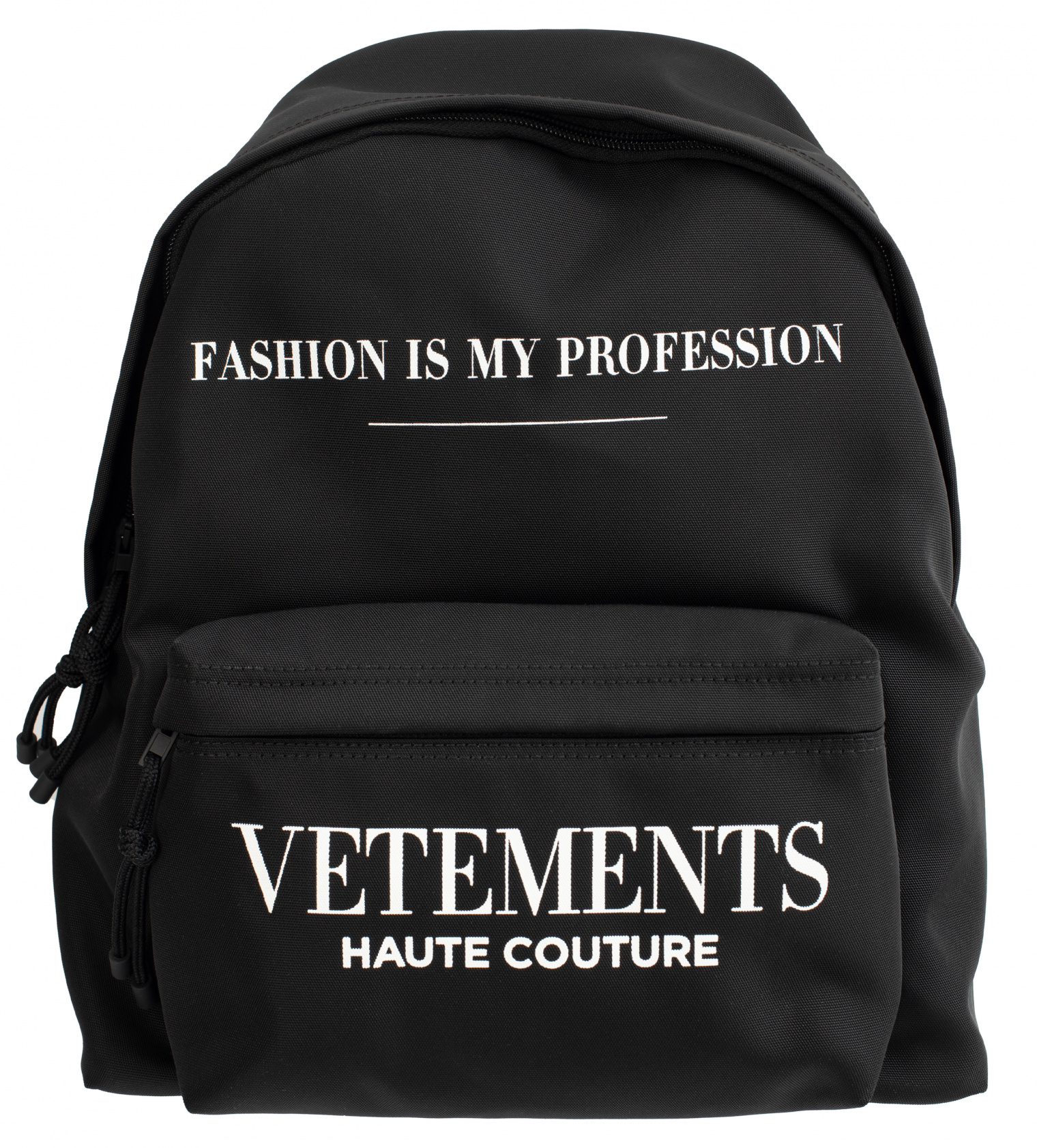 VETEMENTS Fashion is my Profession Printed Backpack