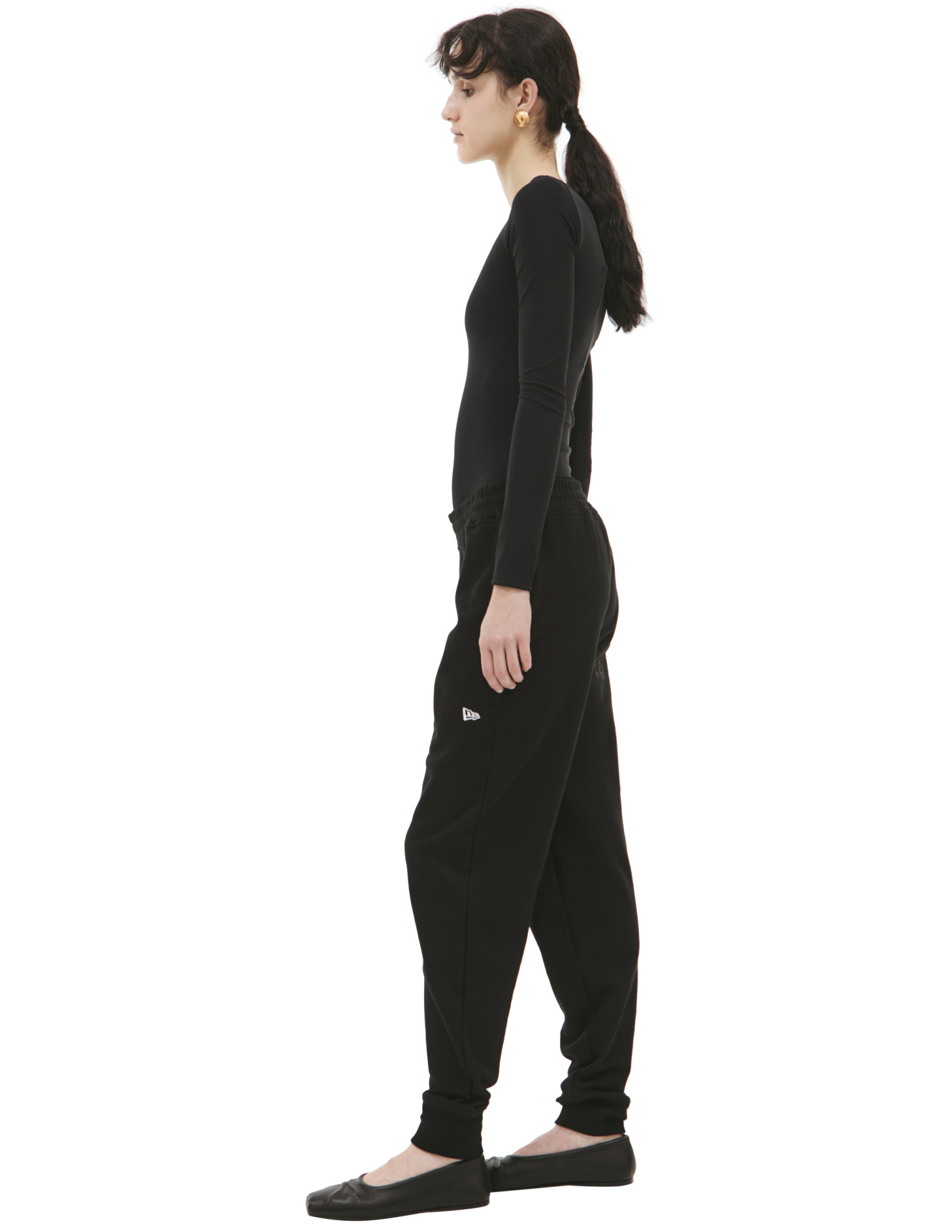 Yohji Yamamoto Black trousers with patch