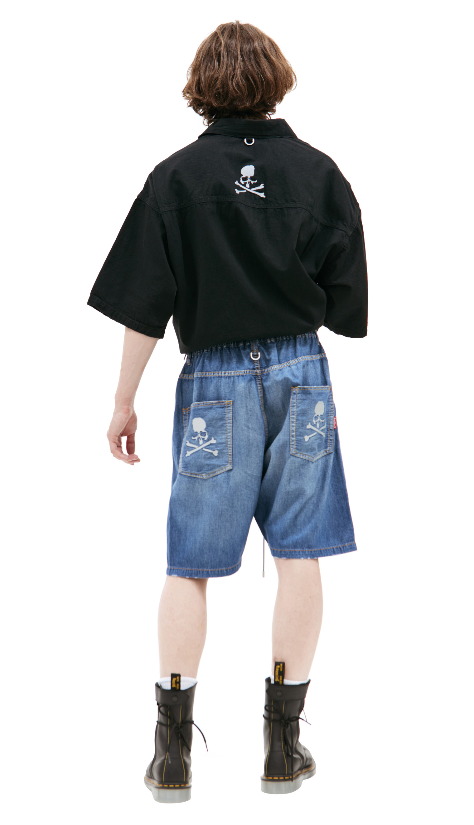 Mastermind WORLD Blue denim shorts