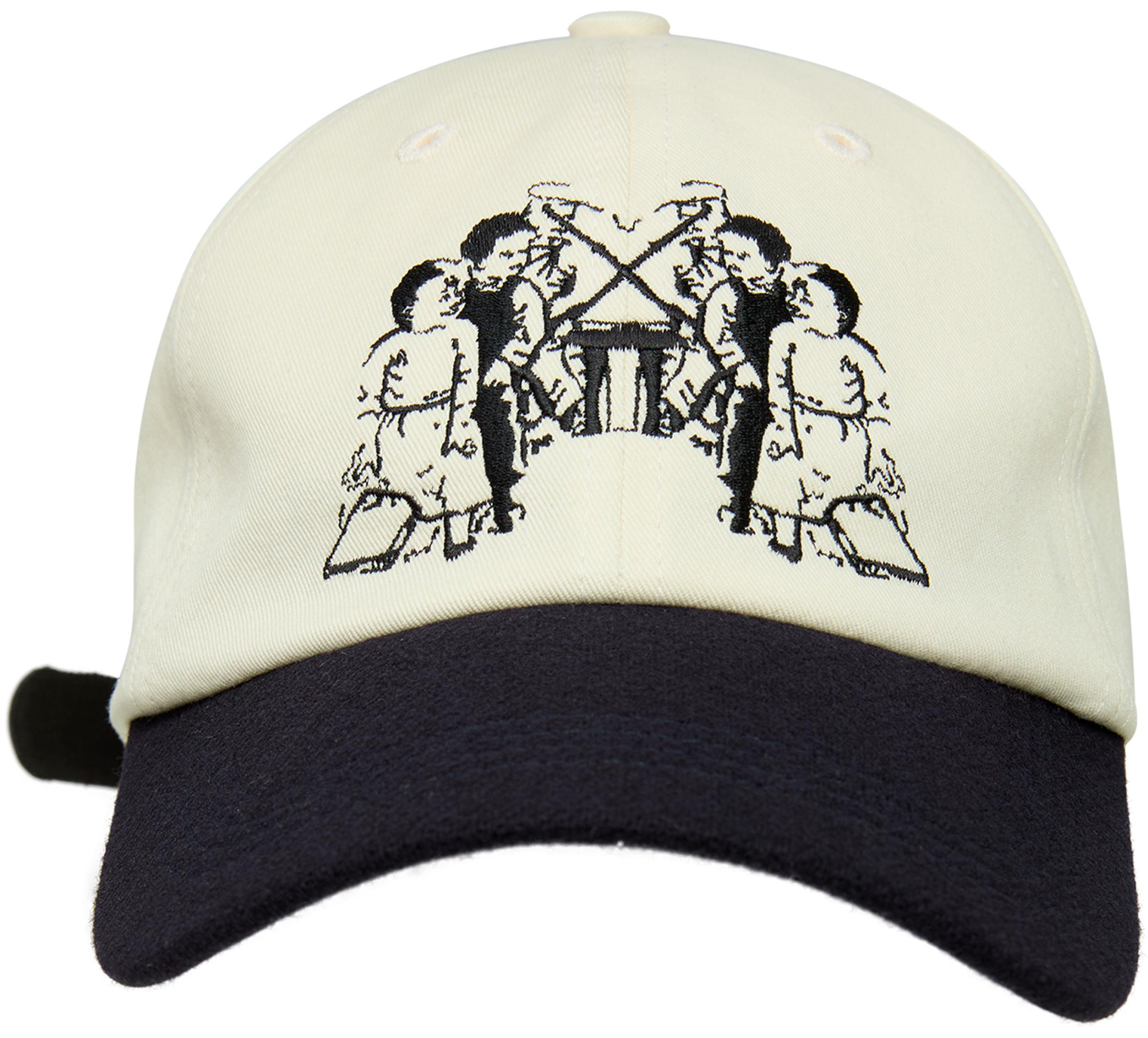 Buy Enfants Riches Déprimés men white embroidered cap for $730