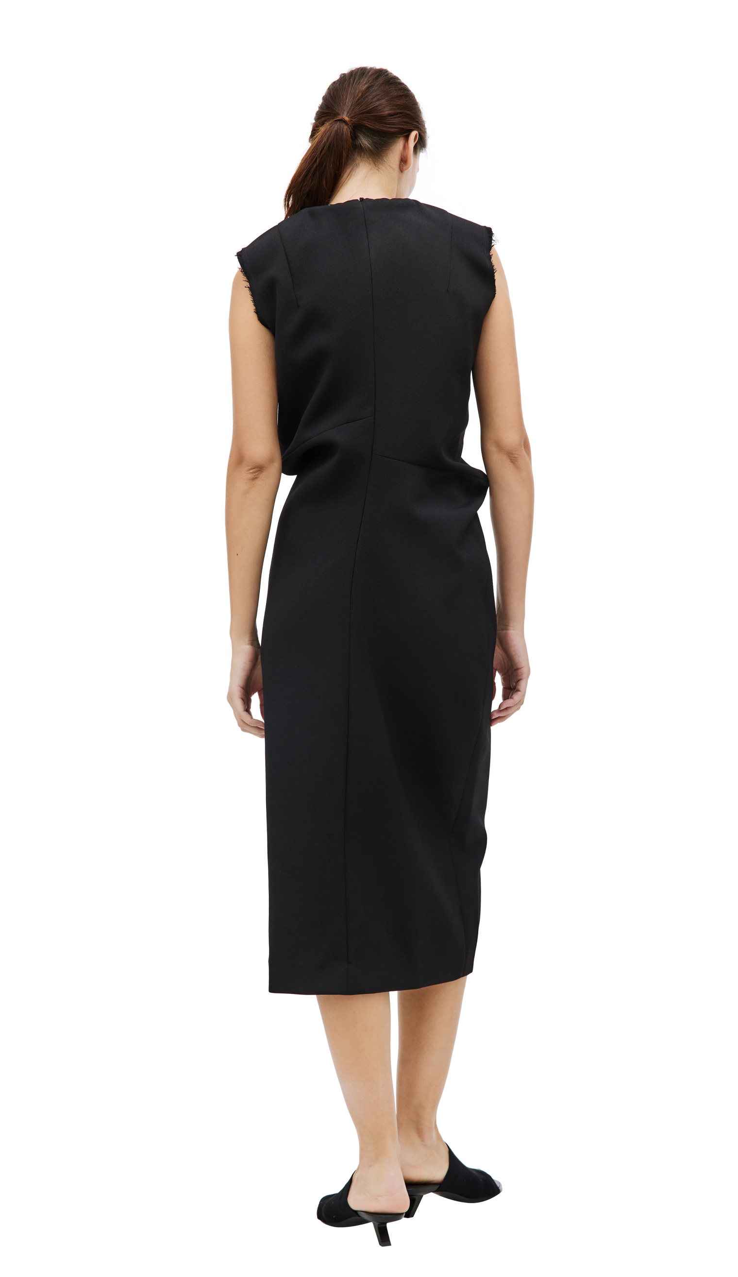 QUIRA Black sheath dress