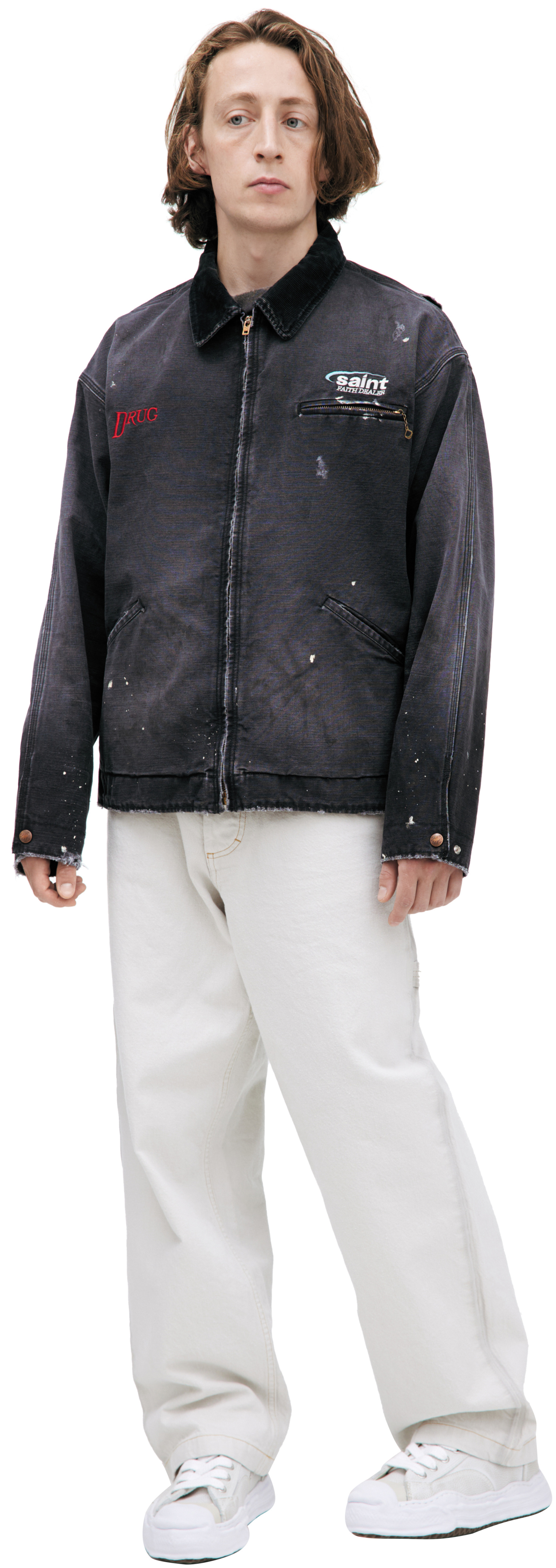 Saint Mxxxxxx Dark grey jacket with logo