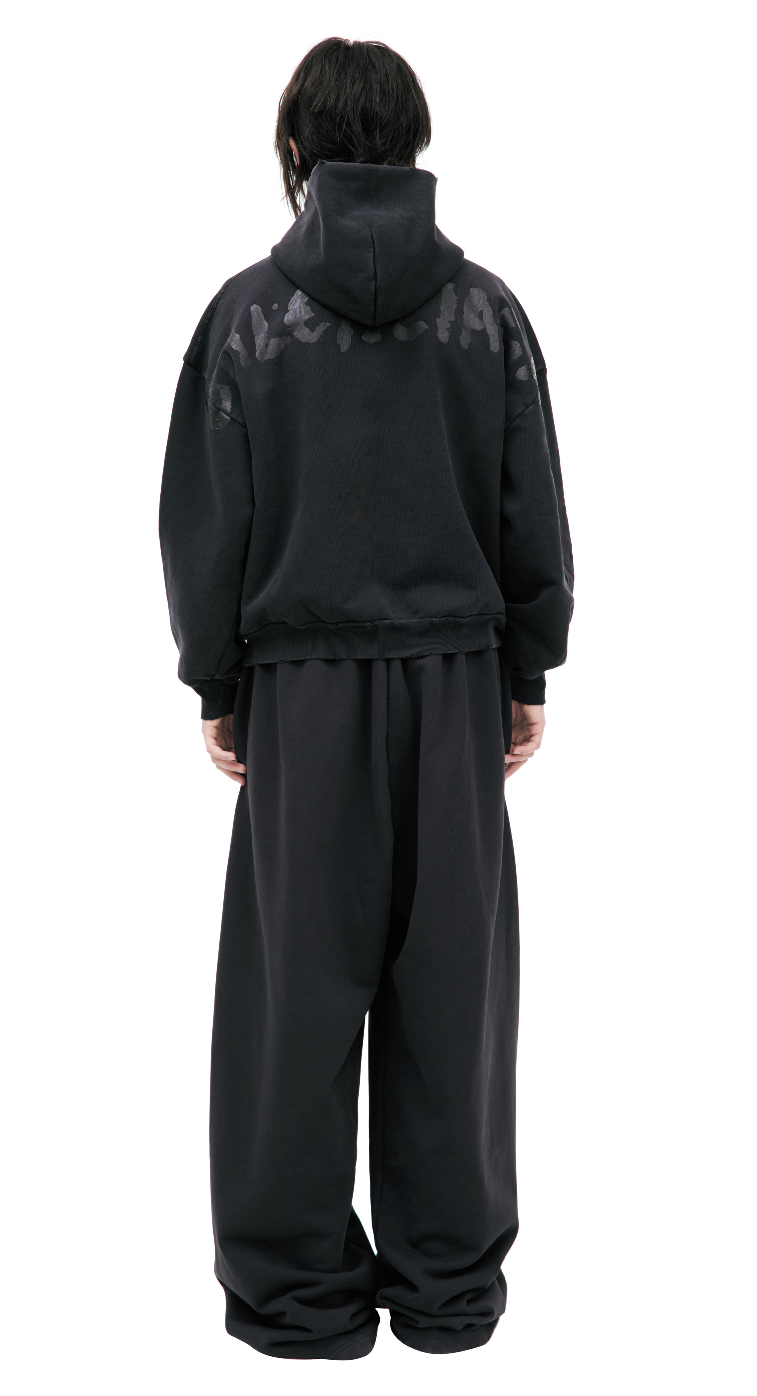 Balenciaga Dark grey zip up hoodie