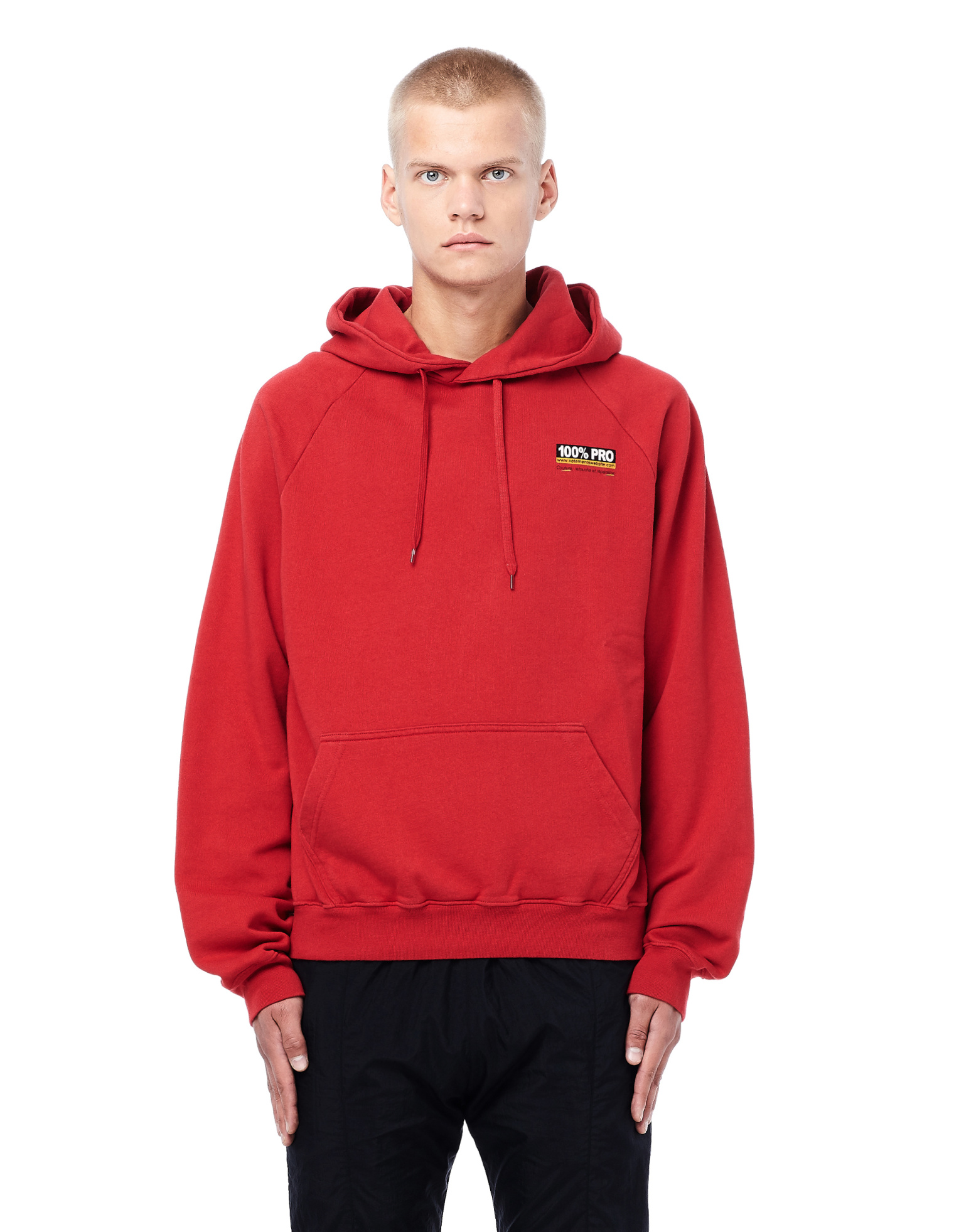 VETEMENTS Худи с принтом 100% Pro