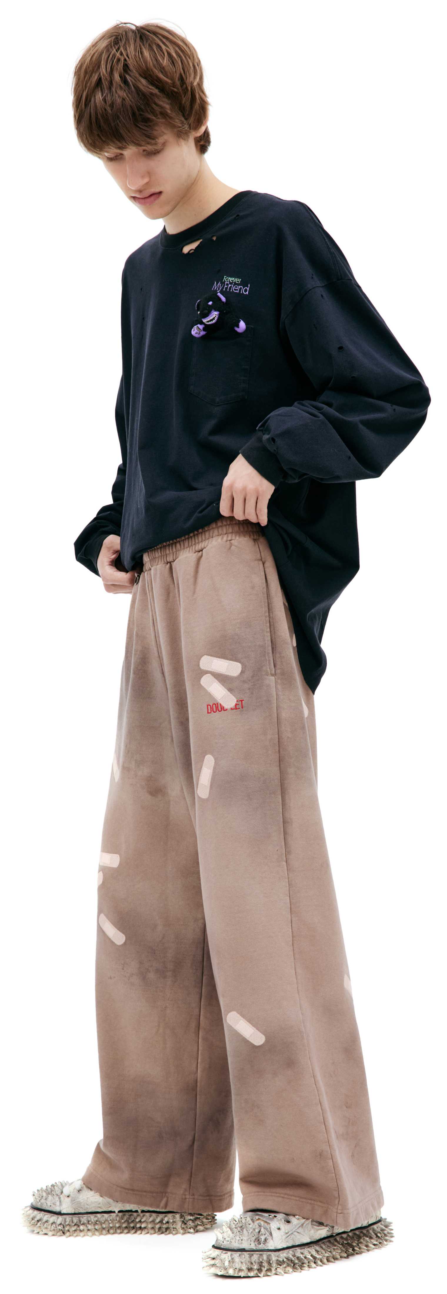 Doublet Dirt effect sweatpants