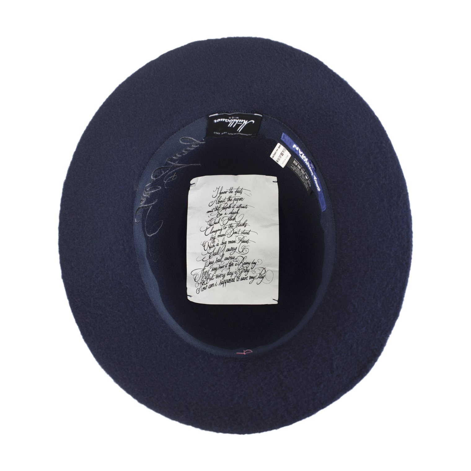 Junya Watanabe Embroidered logo hat in navy