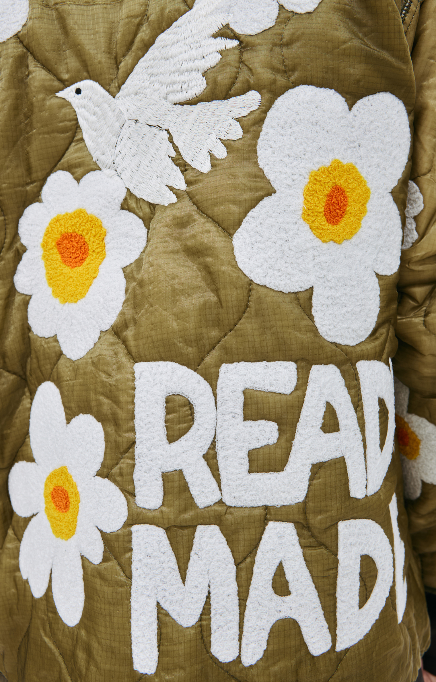 Readymade Jacket with floral applique